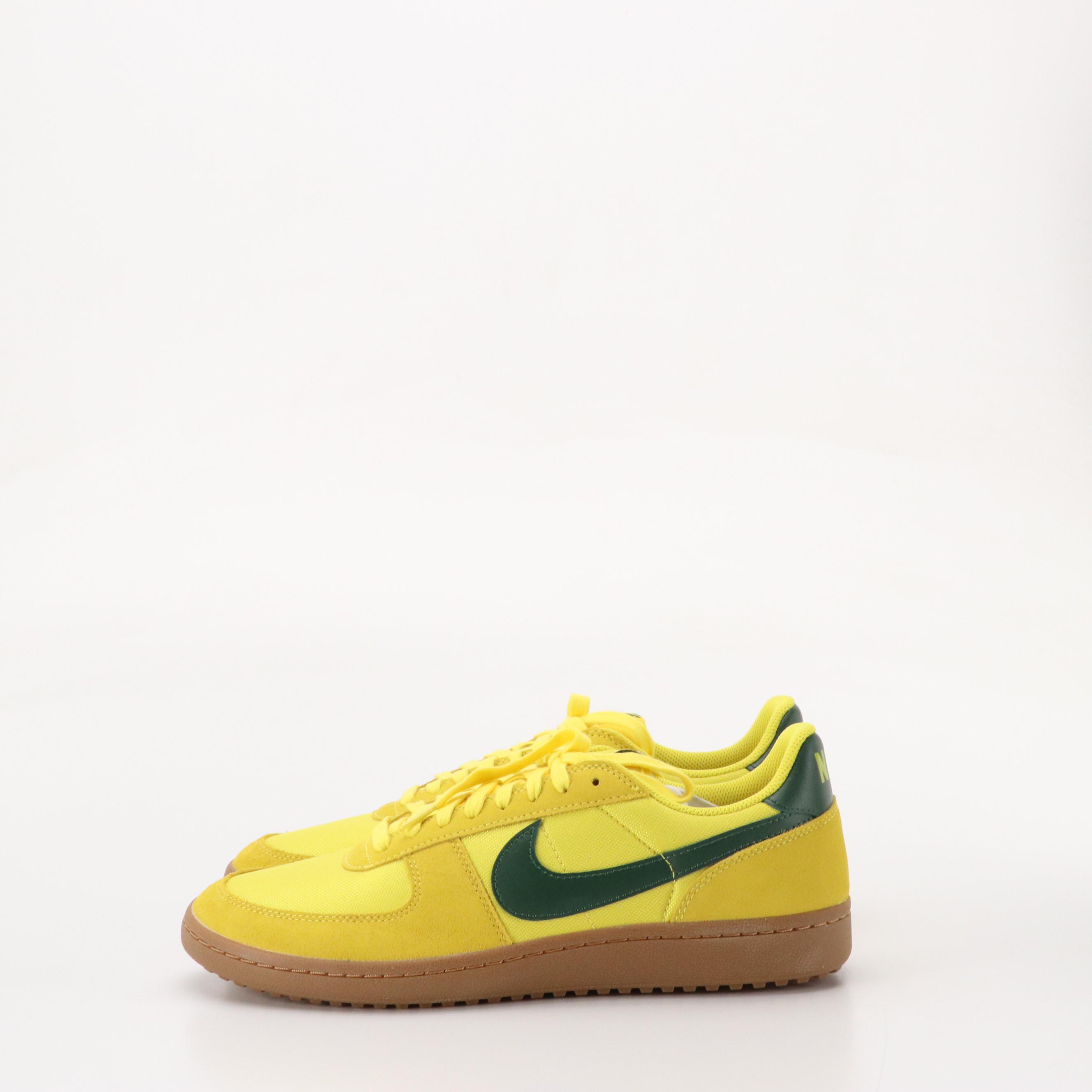 Men's Nike Field General Sneakers in "Chrome Yellow/Fir" Suede & Mesh, With Box