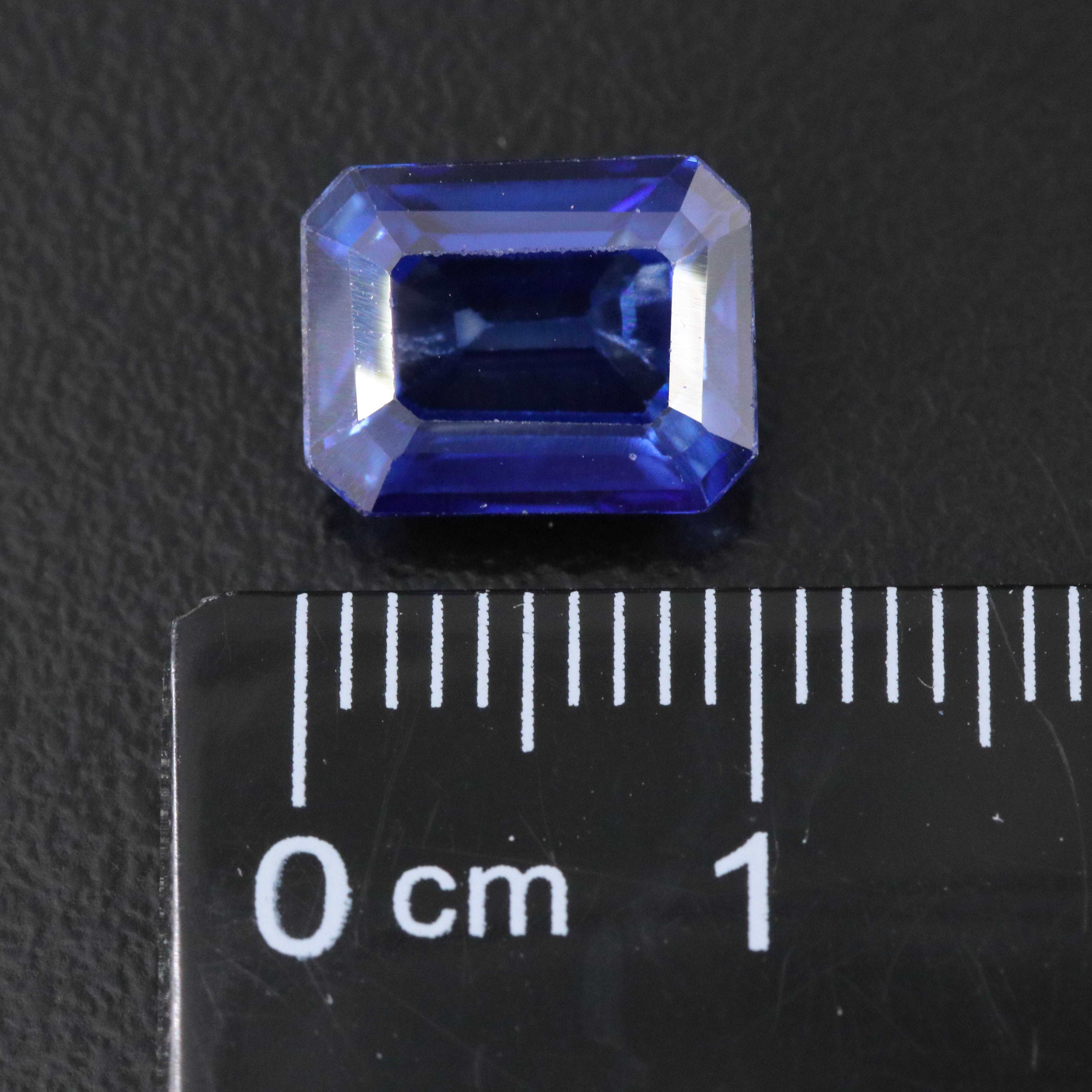 Loose 4.11 CT Lab Grown Sapphire