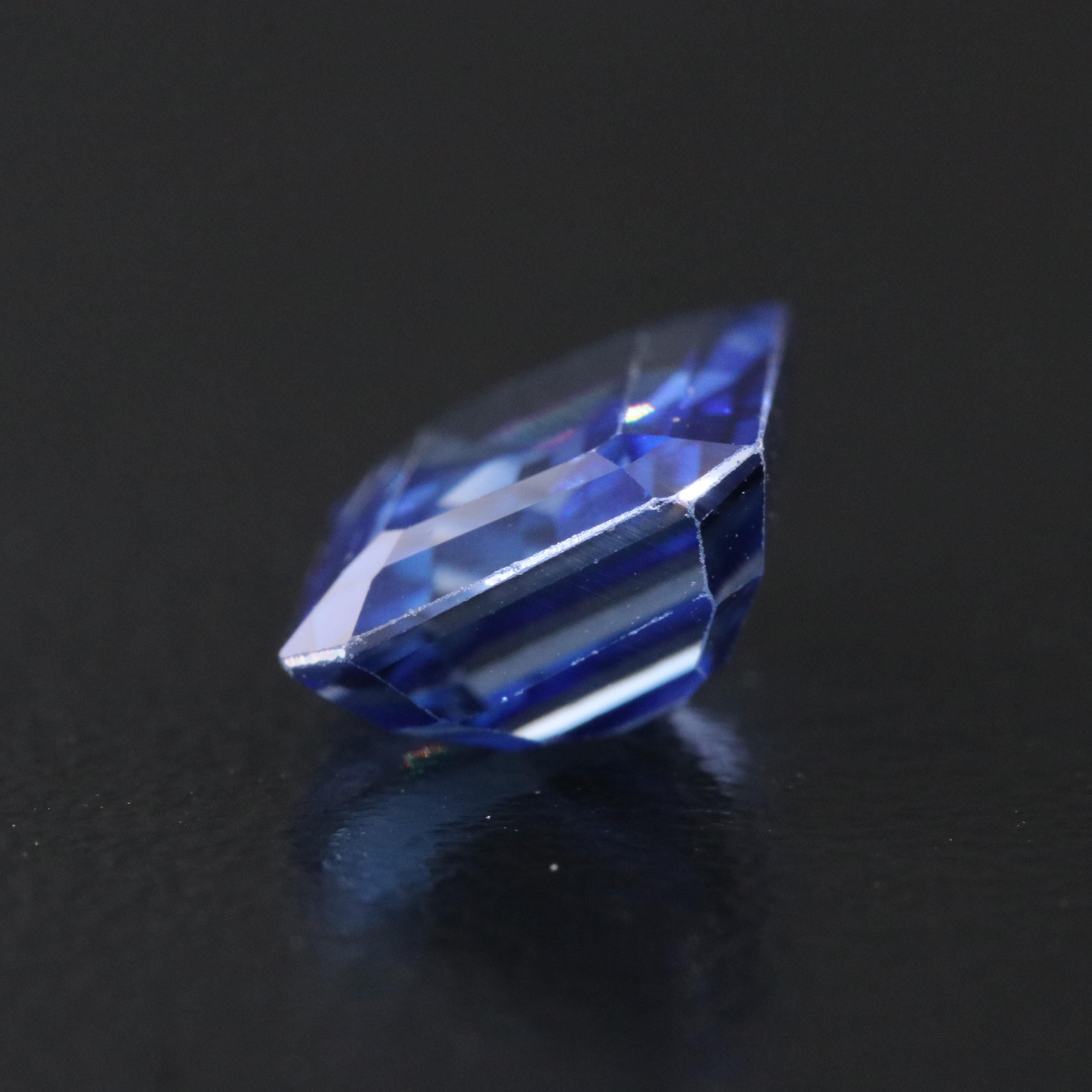 Loose 4.11 CT Lab Grown Sapphire