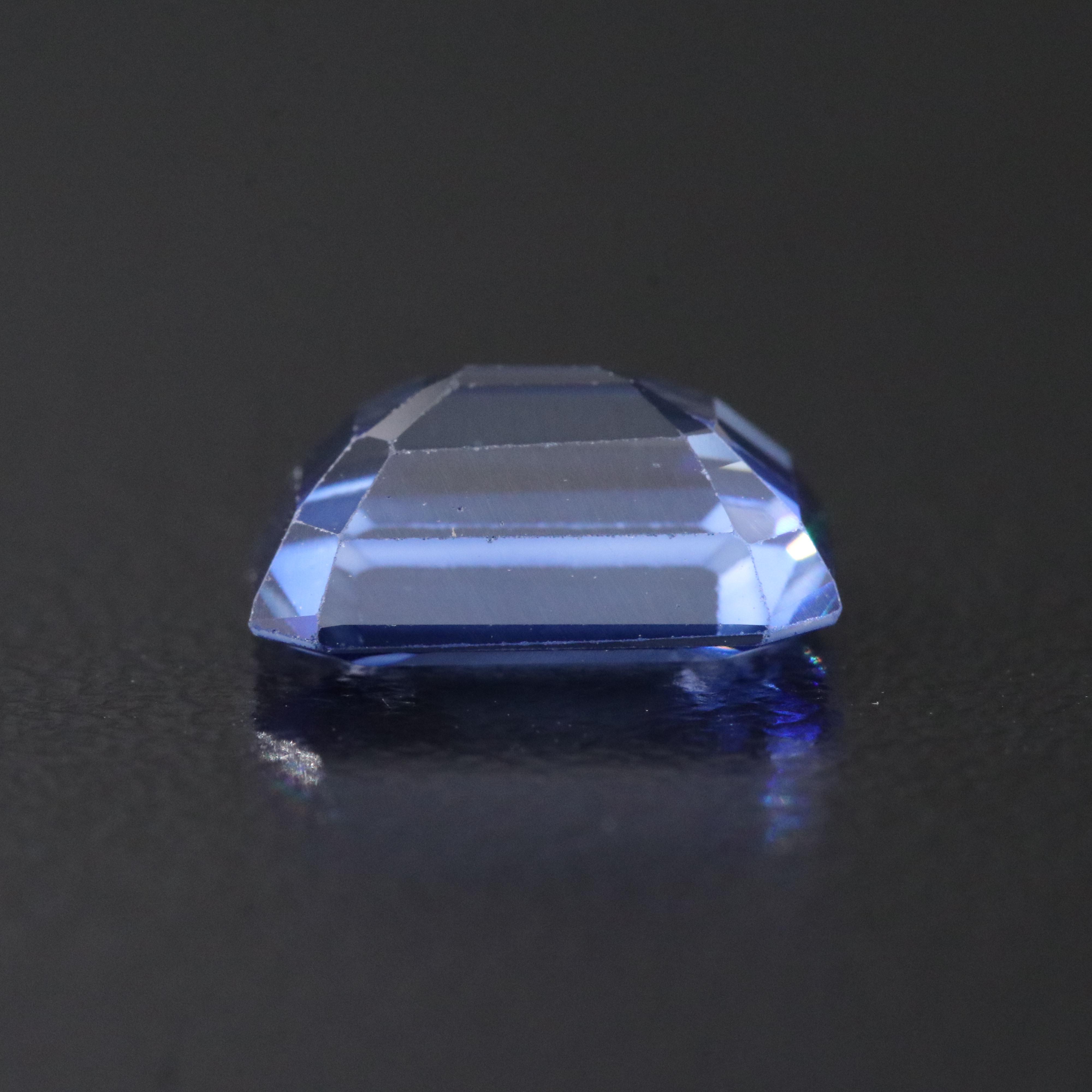 Loose 4.11 CT Lab Grown Sapphire