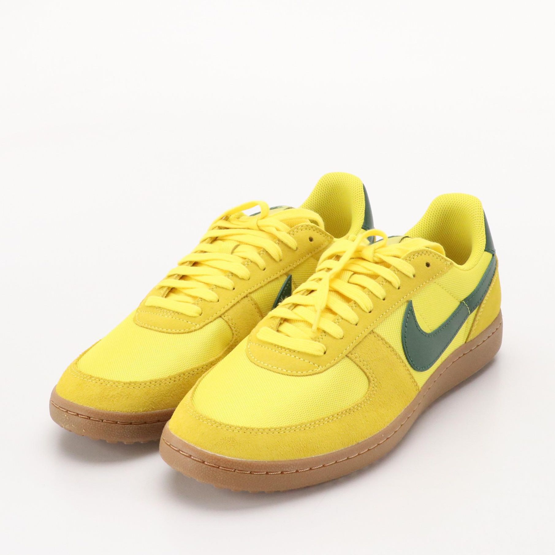 Men's Nike Field General Sneakers in "Chrome Yellow/Fir" Suede & Mesh, With Box
