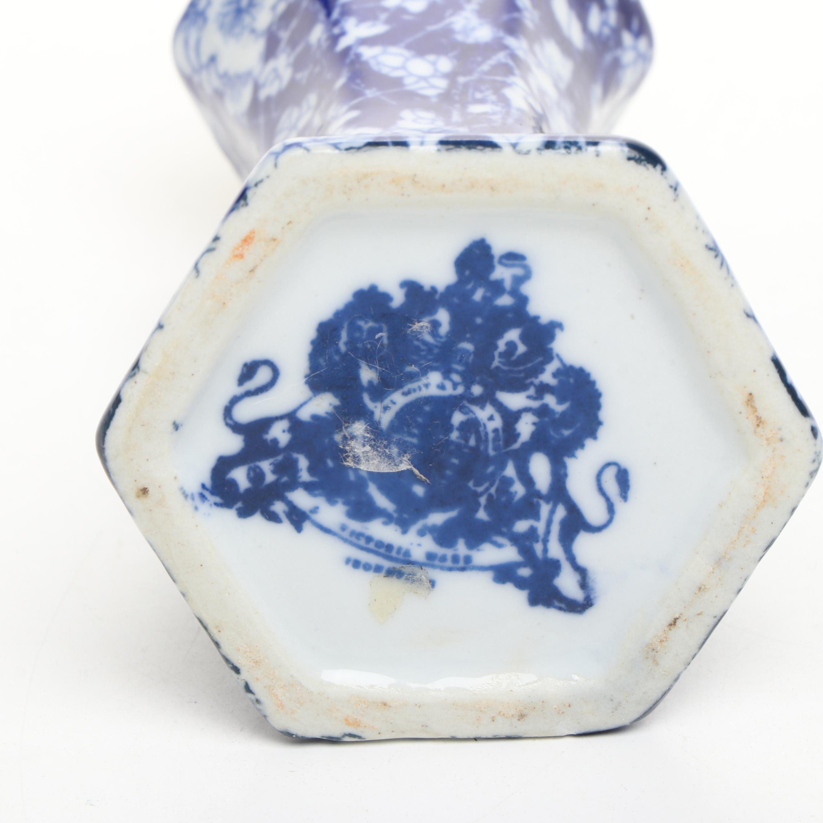 Chinese Blue and White Porcelain Vases with Other Ceramic Blue and White Décor