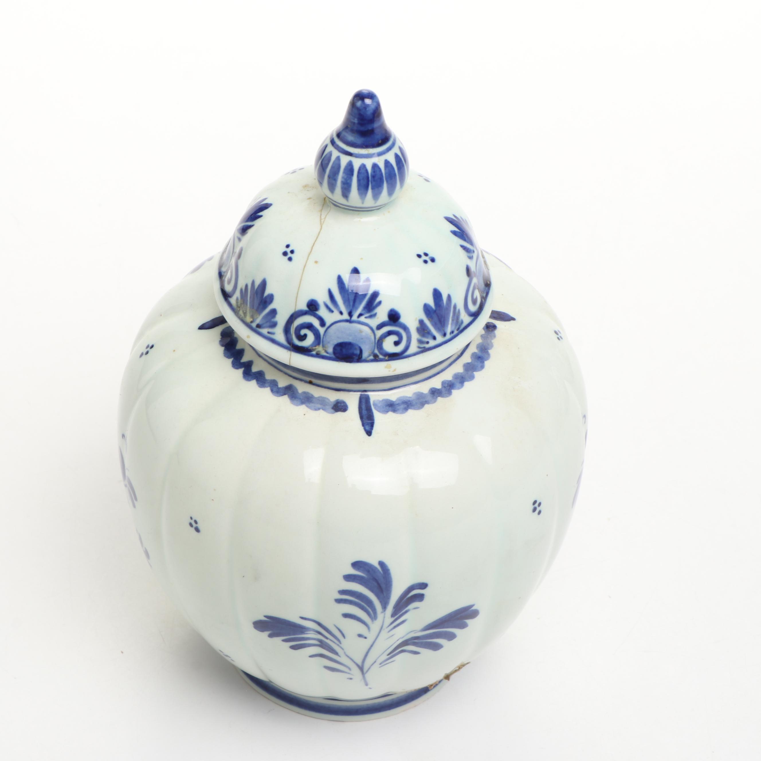 Chinese Blue and White Porcelain Vases with Other Ceramic Blue and White Décor