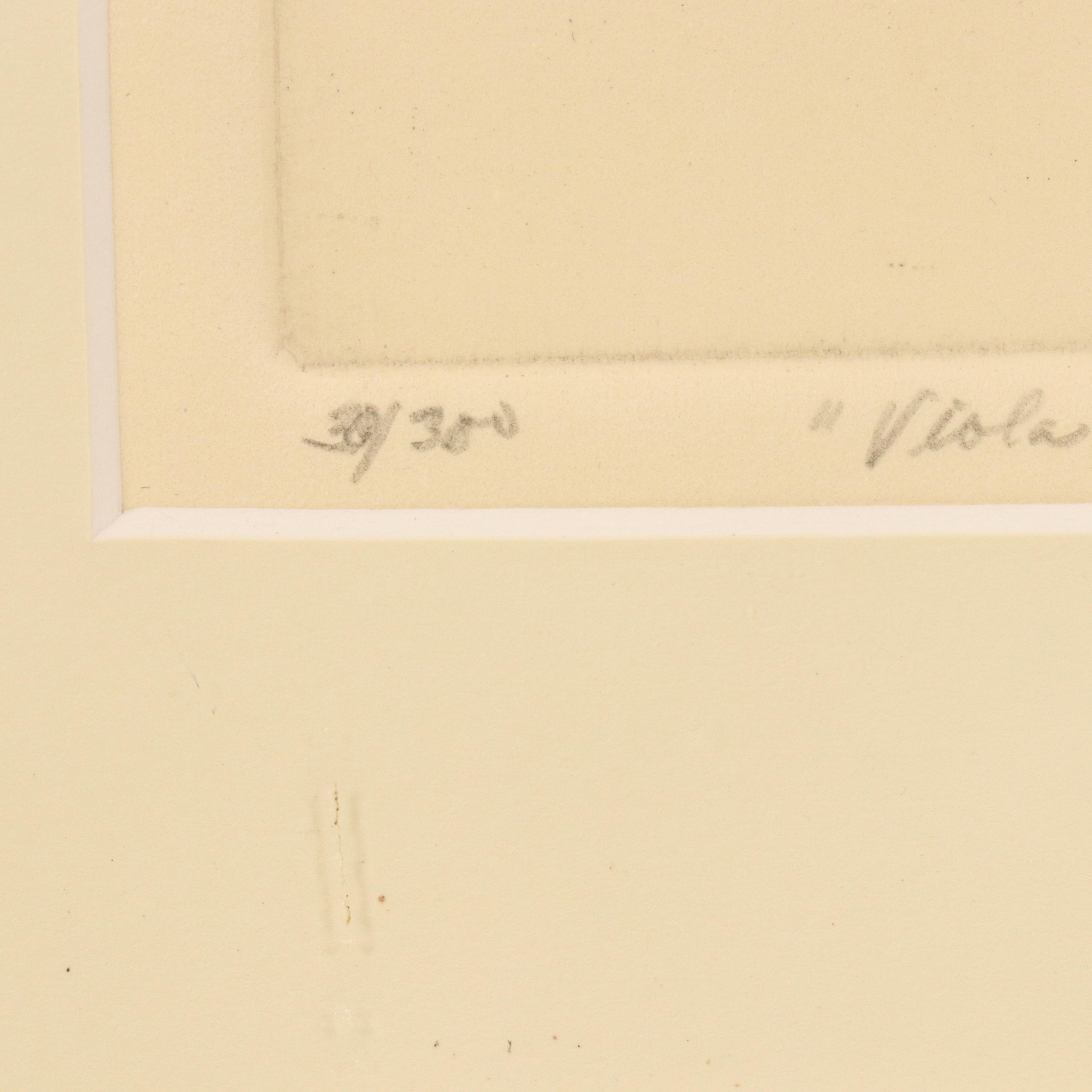 Calista Bockenstette Botanical Hand-Colored Etchings, 2010