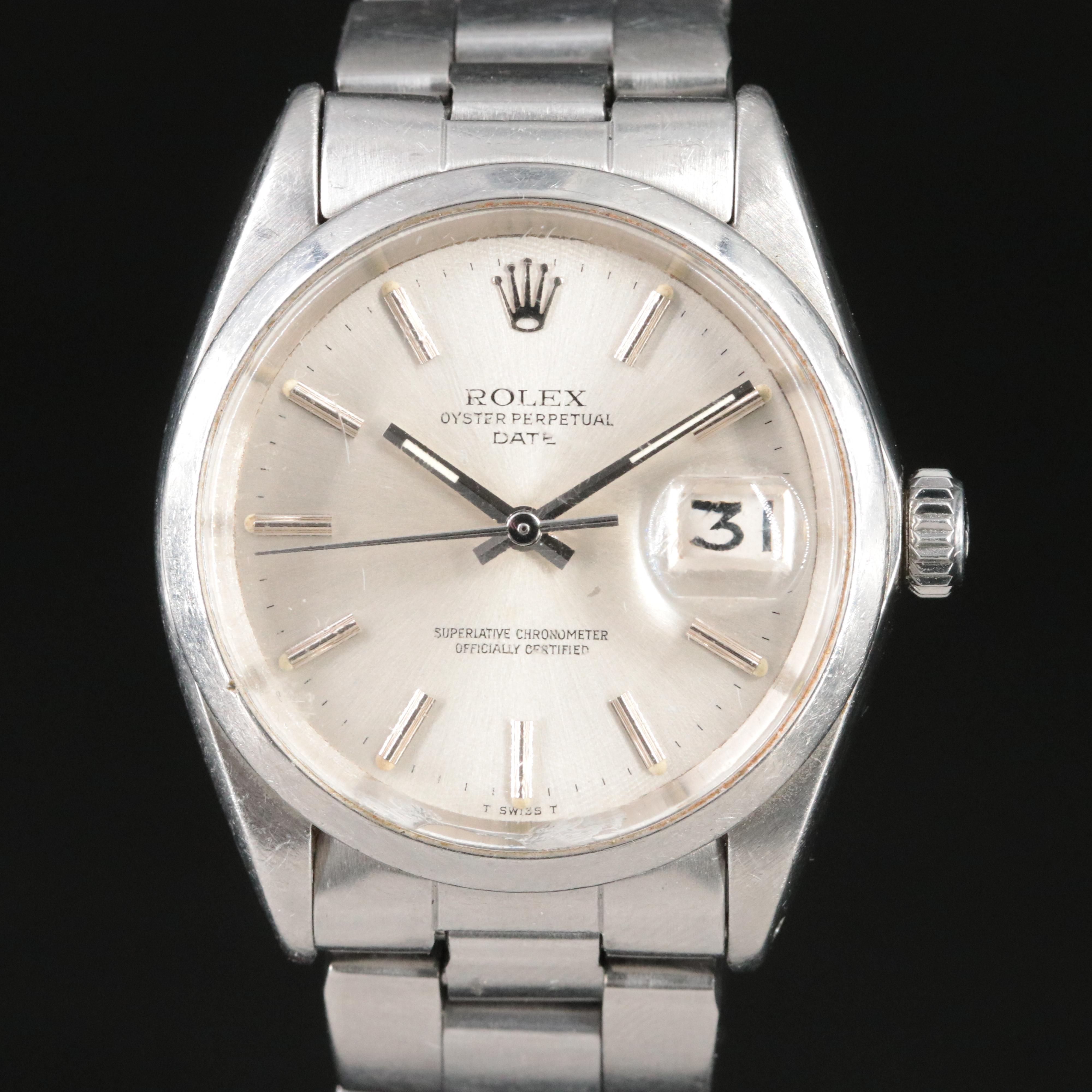 Rolex Vintage Oyster Perpetual Date 1969 Model 1500