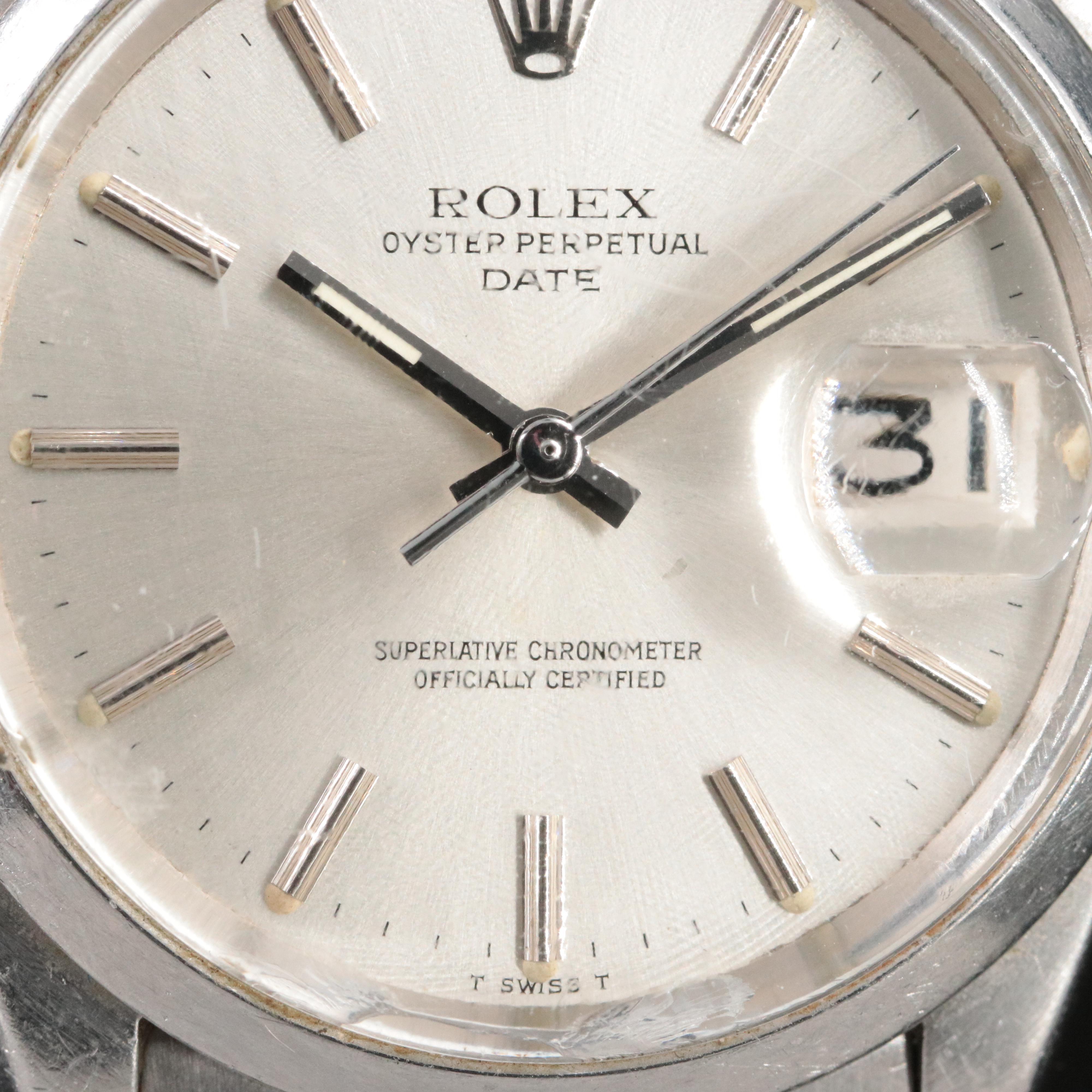 Rolex Vintage Oyster Perpetual Date 1969 Model 1500