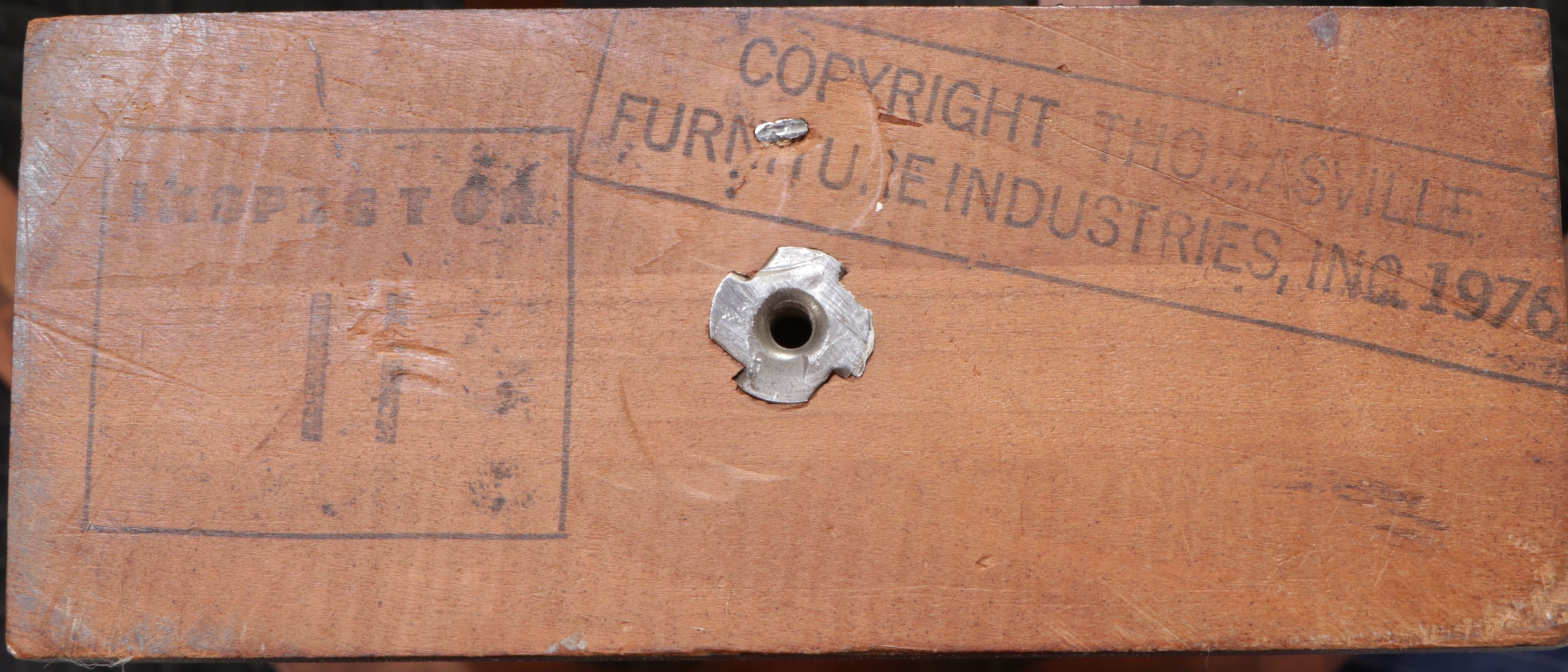 Thomasville Chinese Style Mahogany Dining Table with Glass Top