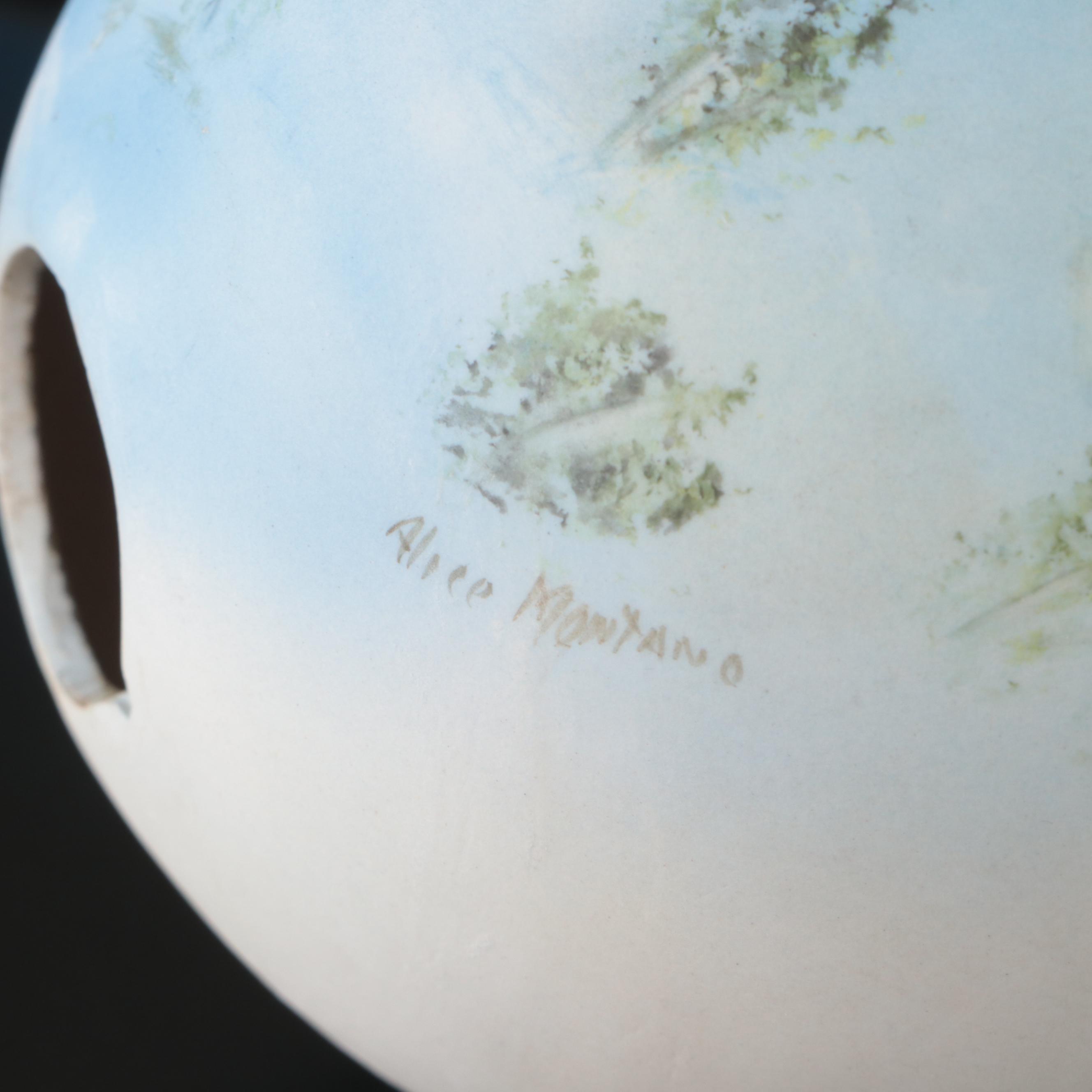 Franklin Mint with Other Egg-Shaped Décor and Hand-Painted Lamp