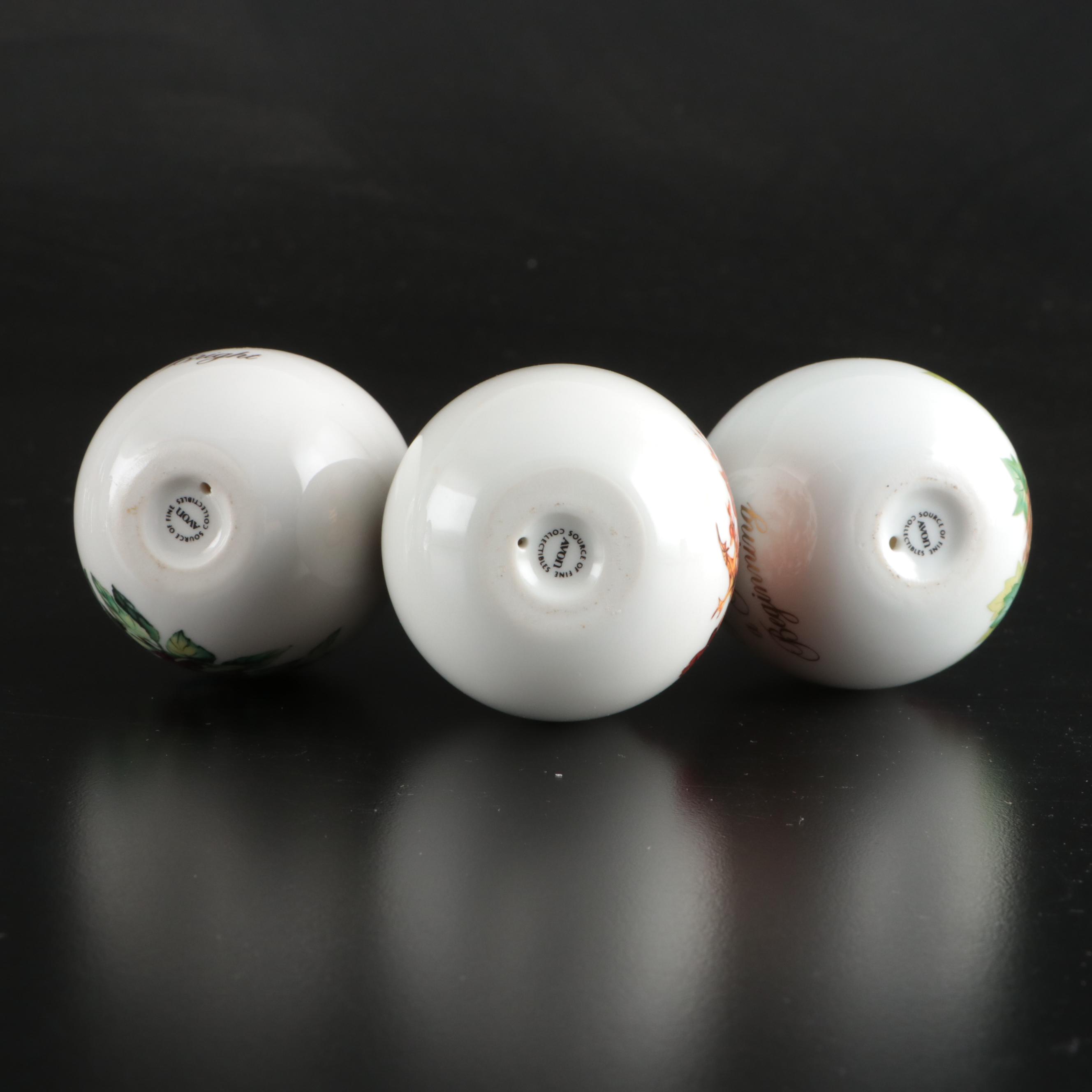 Franklin Mint with Other Egg-Shaped Décor and Hand-Painted Lamp