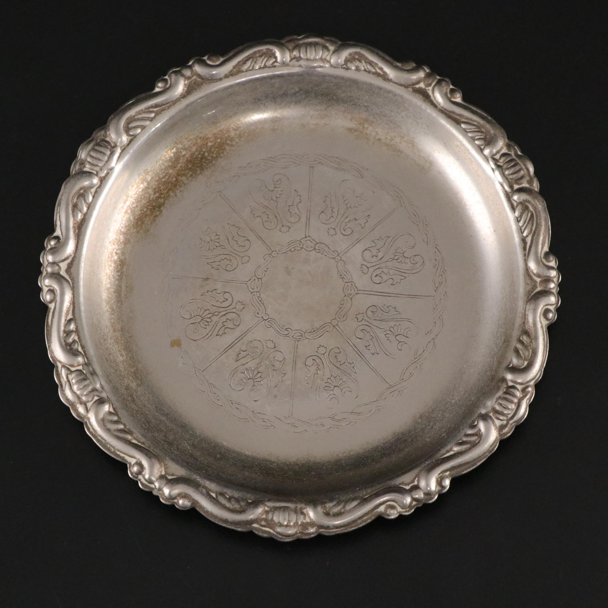 Silver Plate Teapots with Creamer & Sugar Set