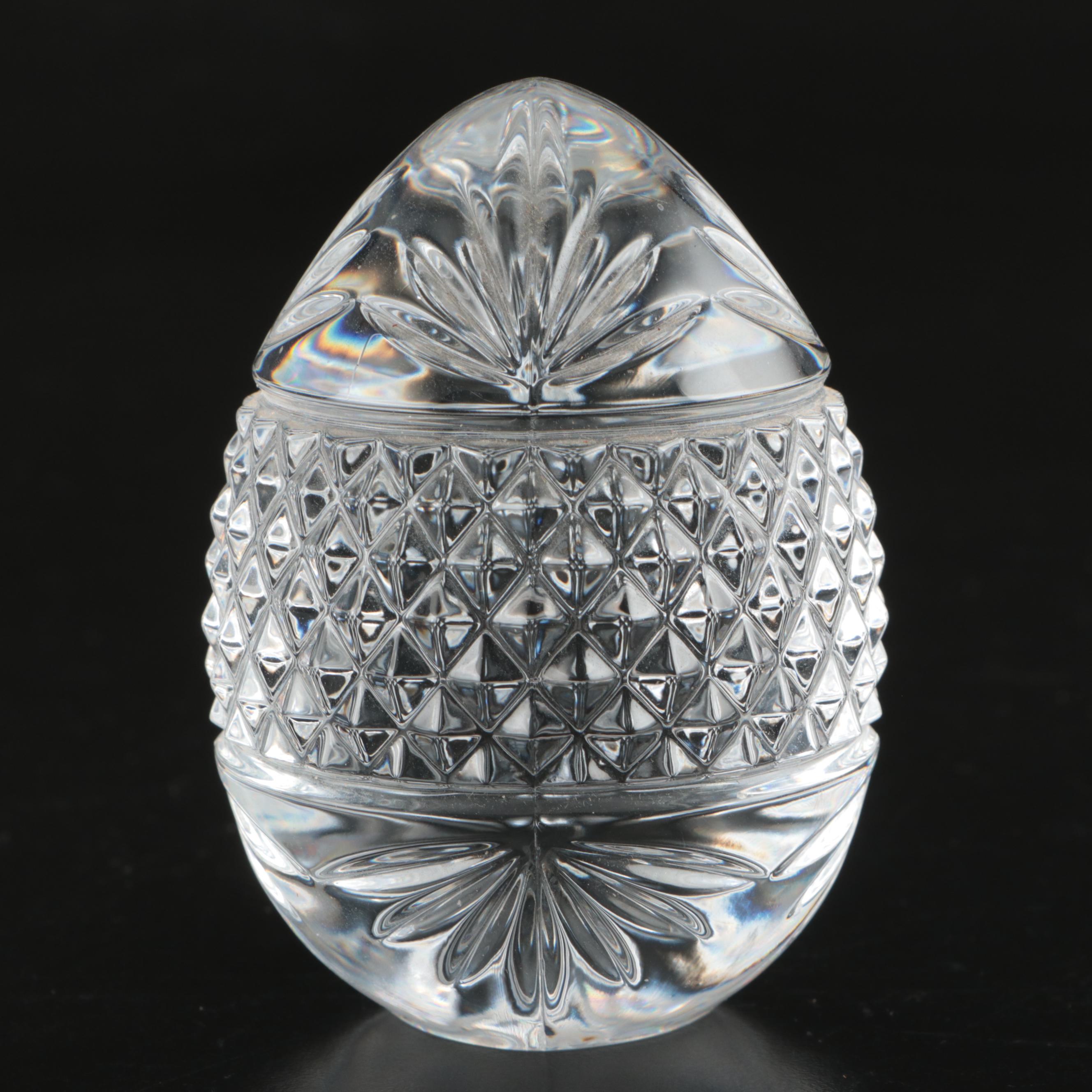 Franklin Mint with Other Egg-Shaped Décor and Hand-Painted Lamp