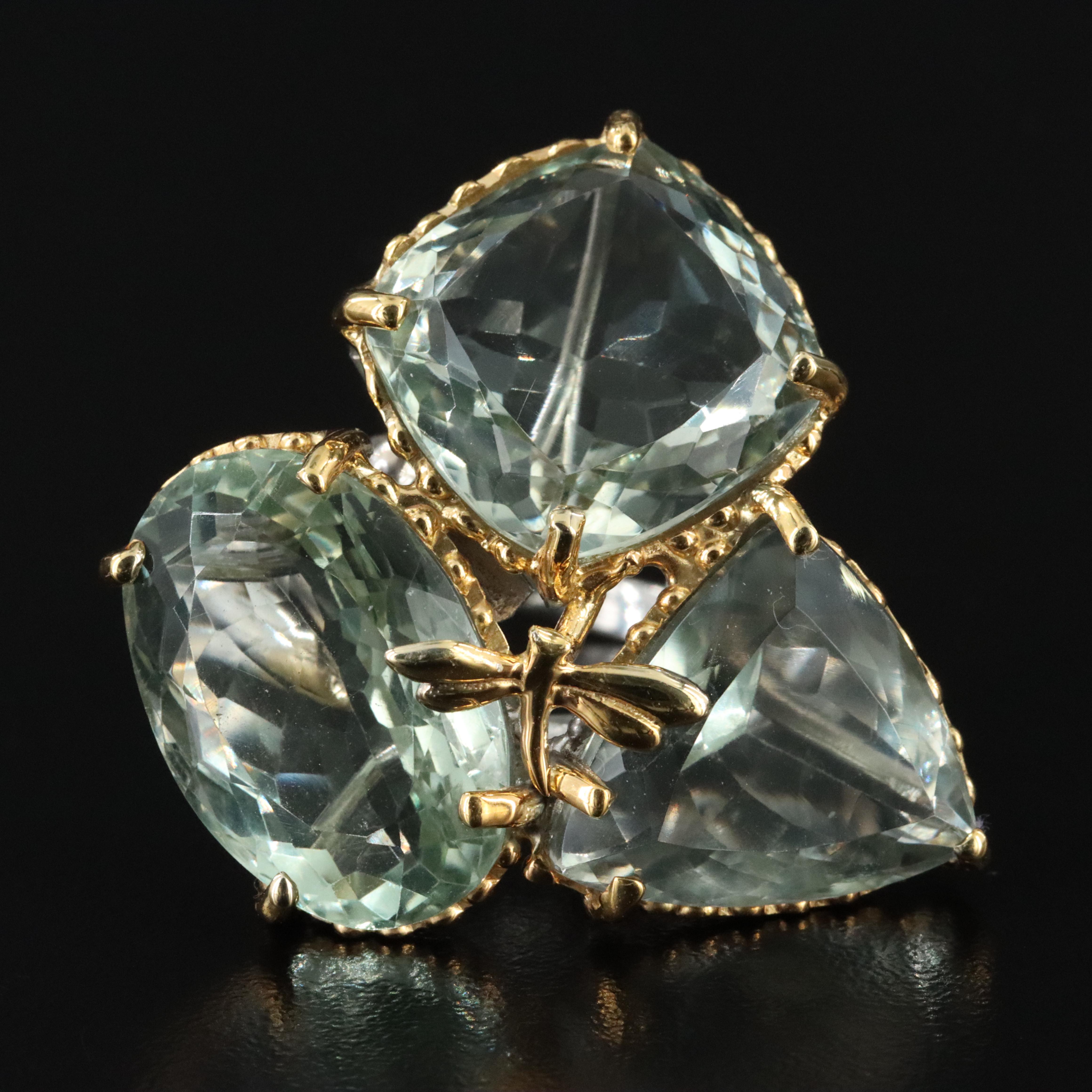 Sterling Prasiolite Ring