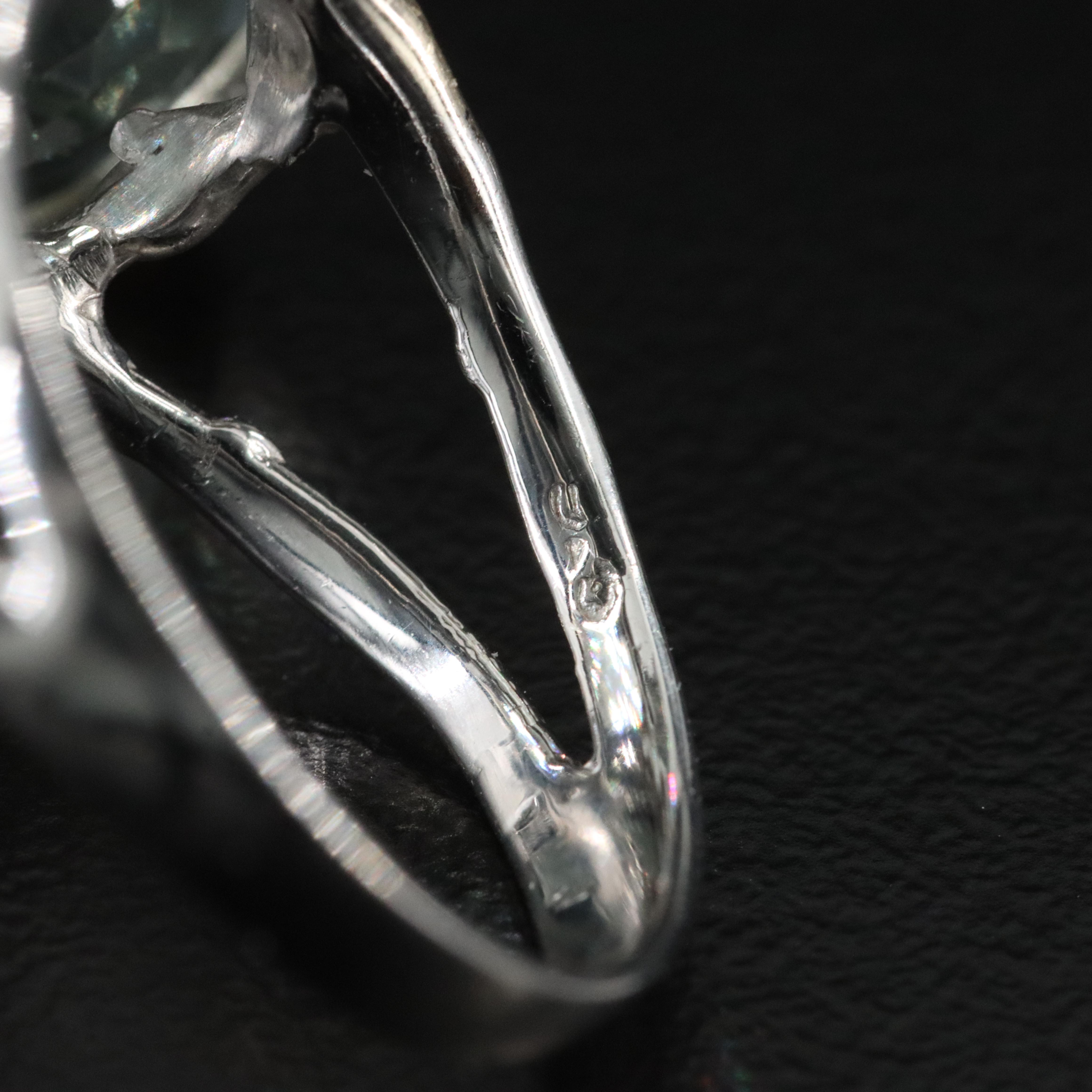 Sterling Prasiolite Ring