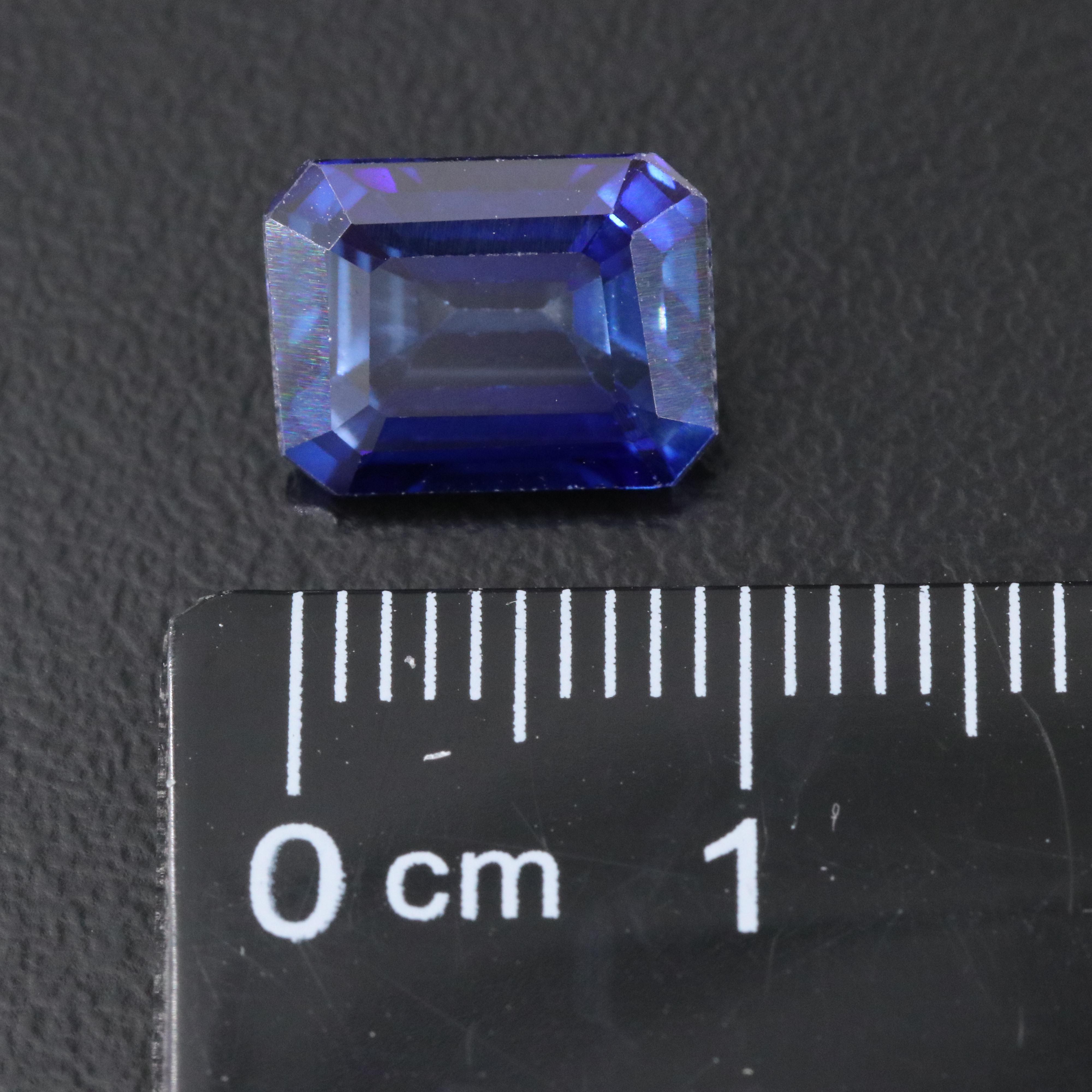 Loose 4.26 CT Lab Grown Sapphire