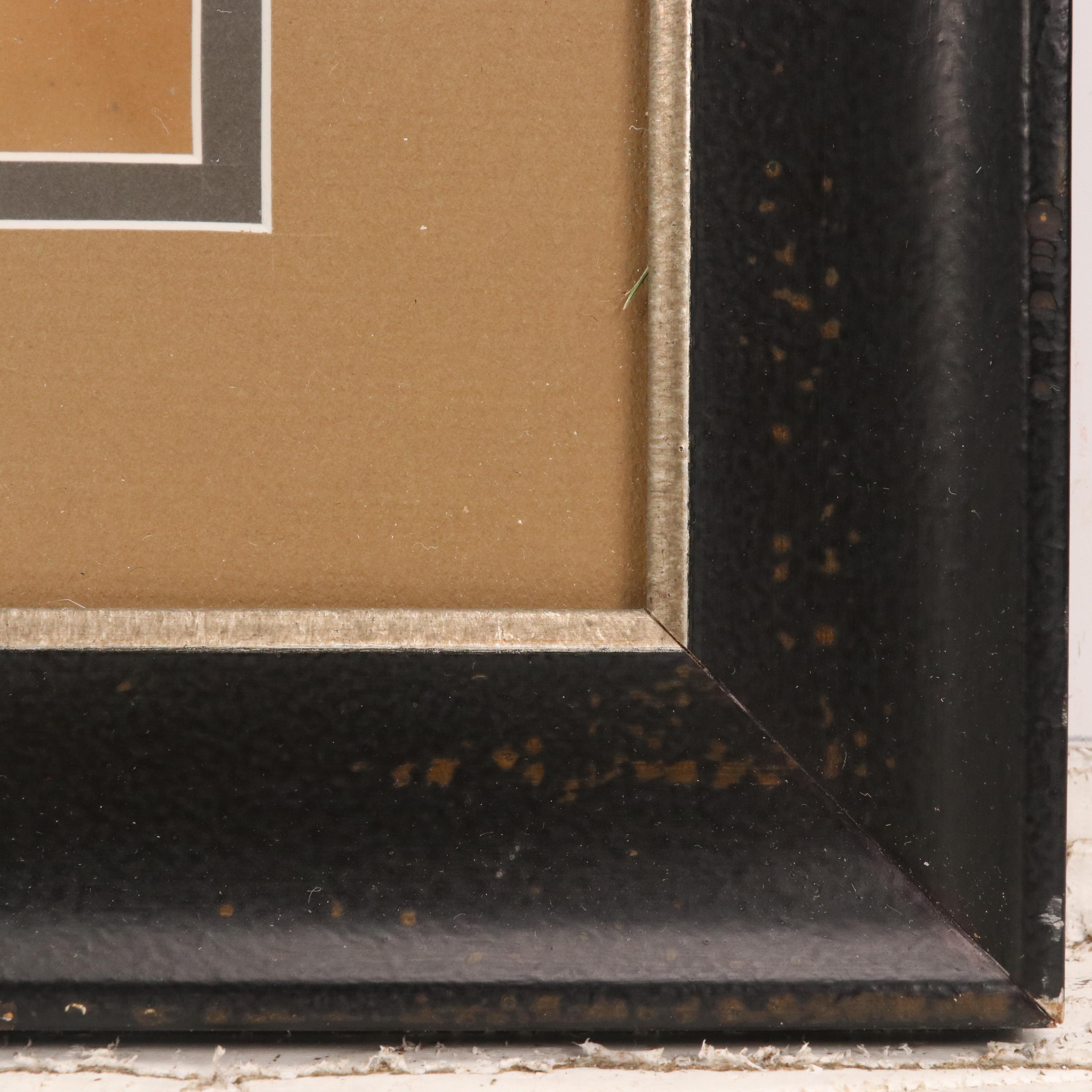 Silver Gelatin Print of Aerial View of River Landscape with Steamboats