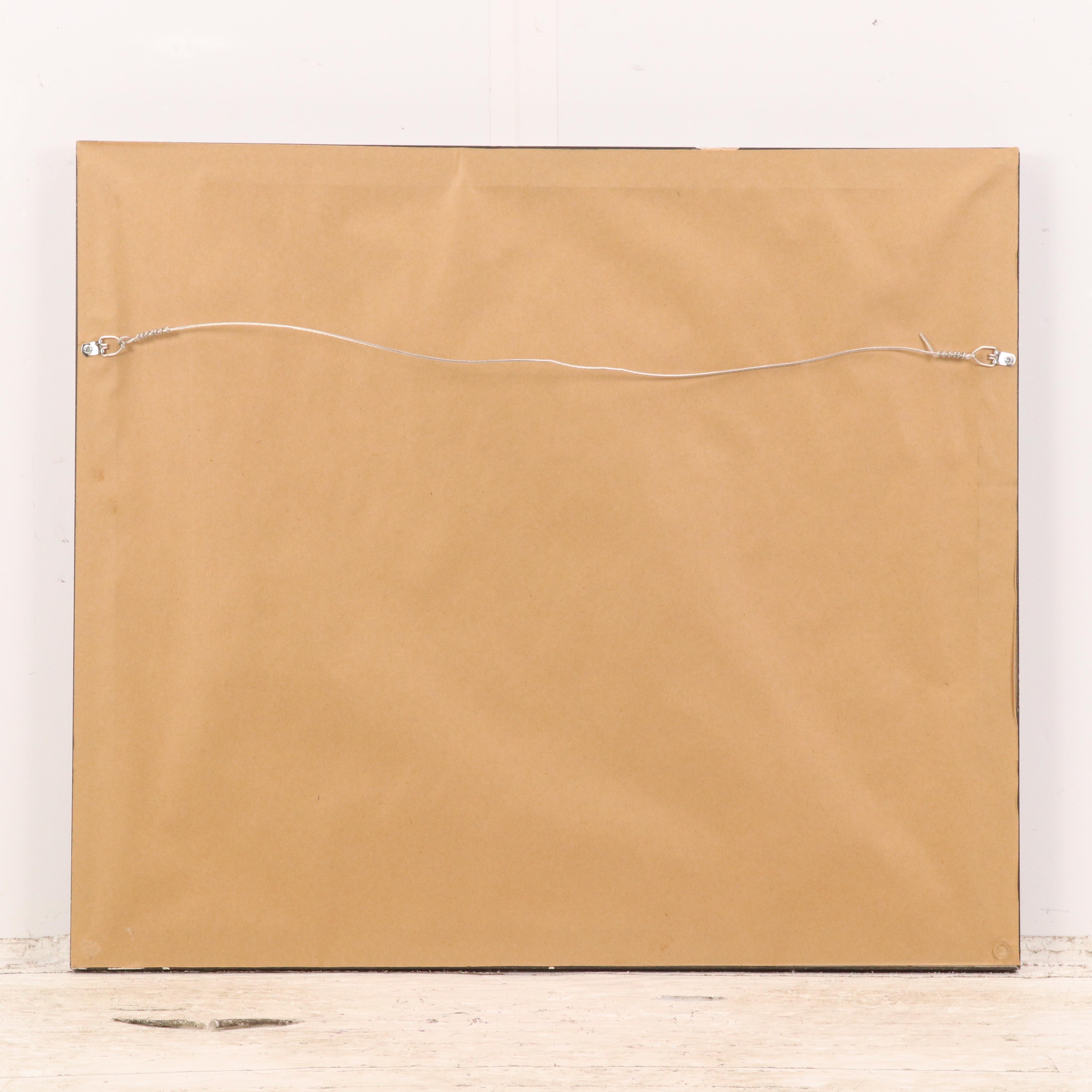 Silver Gelatin Print of Aerial View of River Landscape with Steamboats