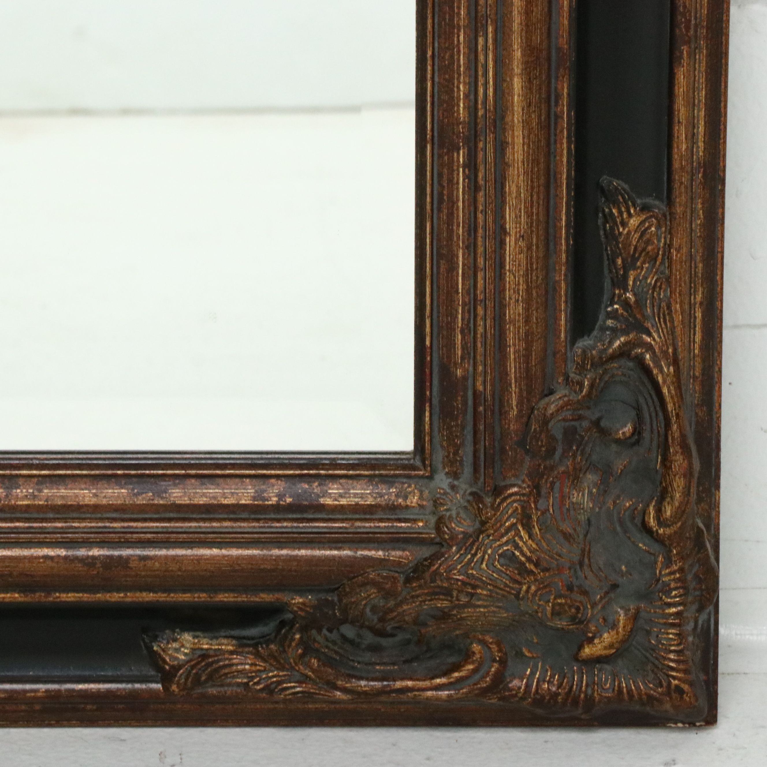 La Pastiche Excalibur Gold Burnished Framed Wall Mirror