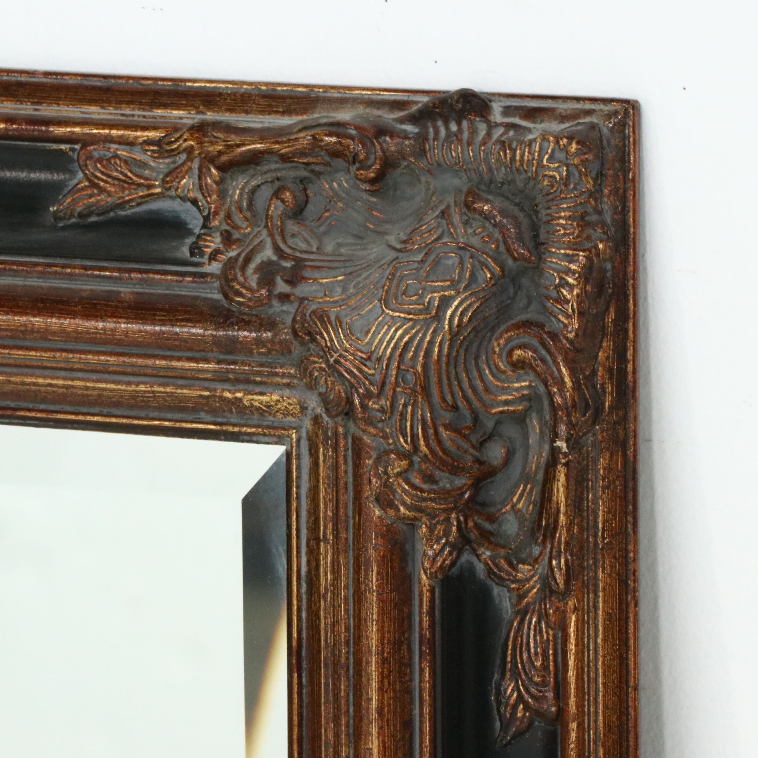 La Pastiche Excalibur Gold Burnished Framed Wall Mirror