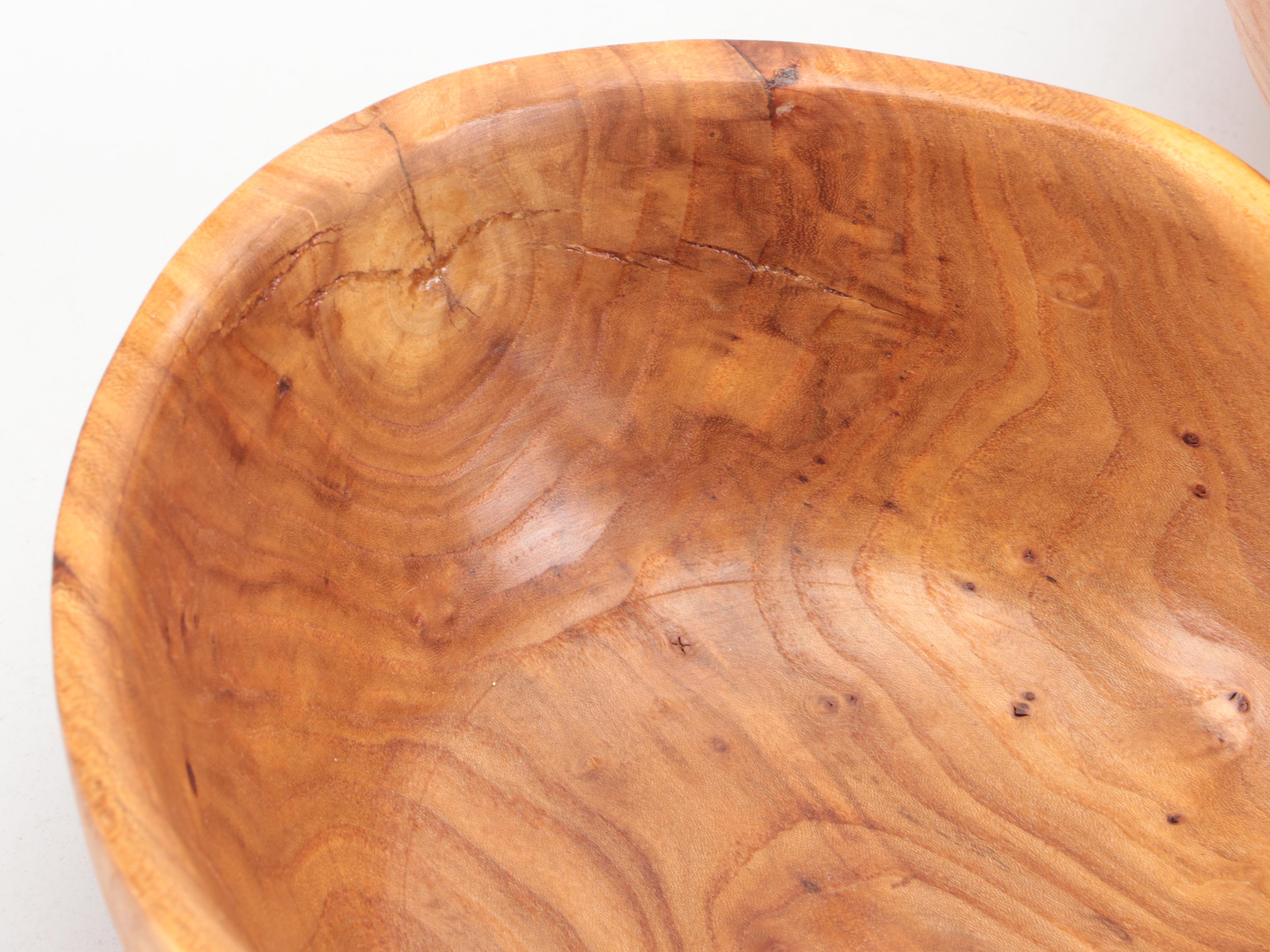 Kevin Edge Turned Elm Bowls