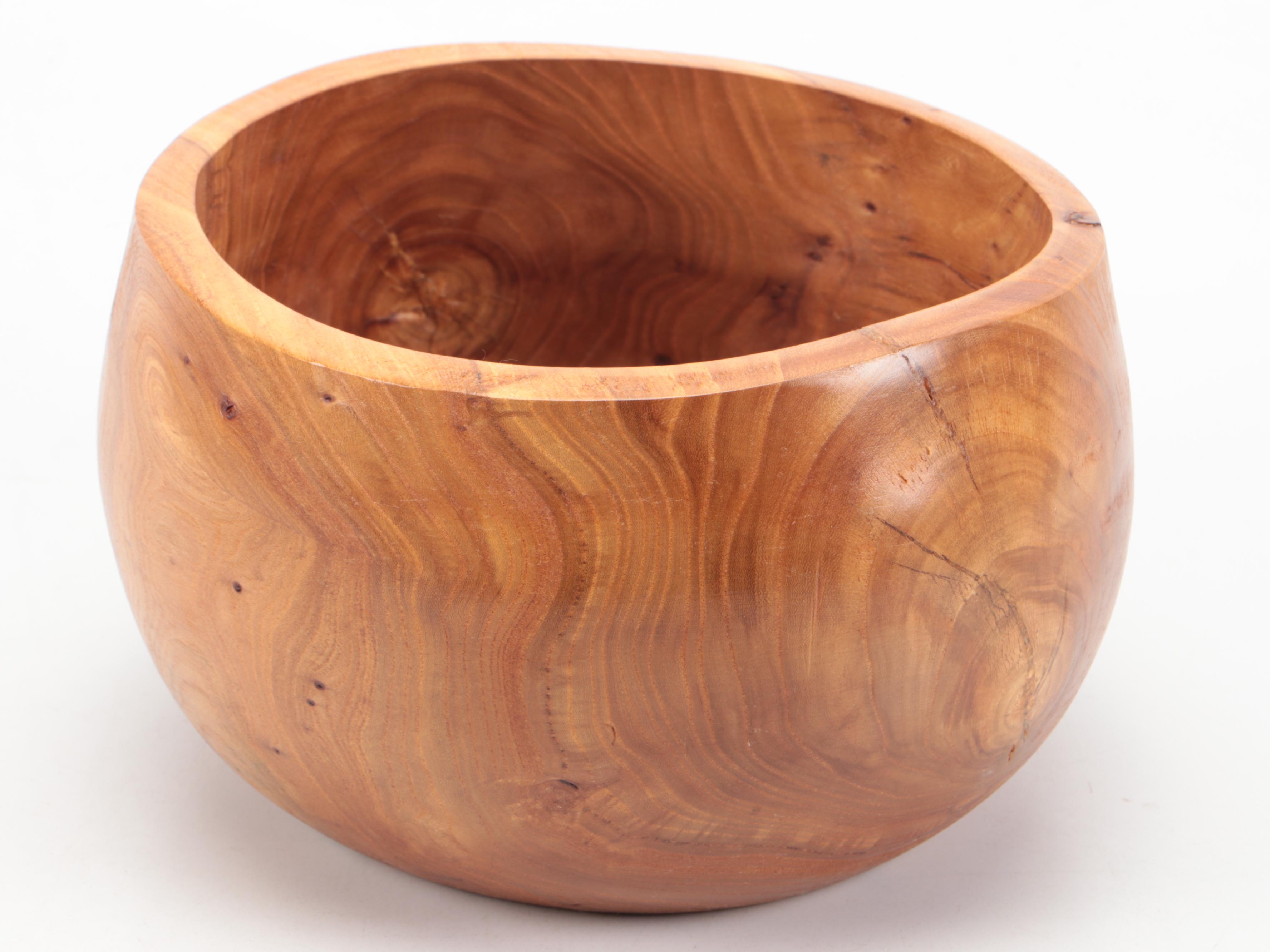 Kevin Edge Turned Elm Bowls