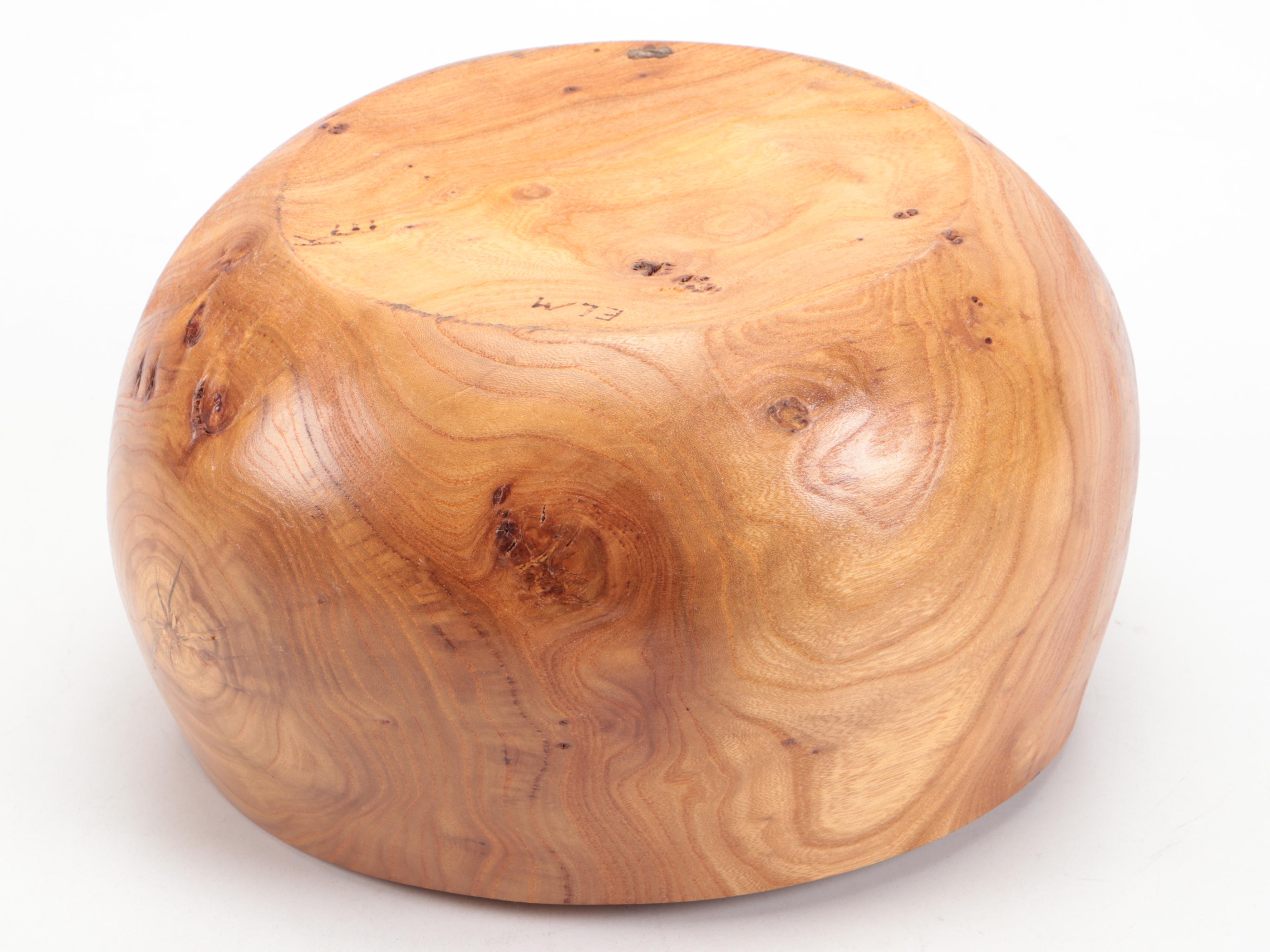 Kevin Edge Turned Elm Bowls