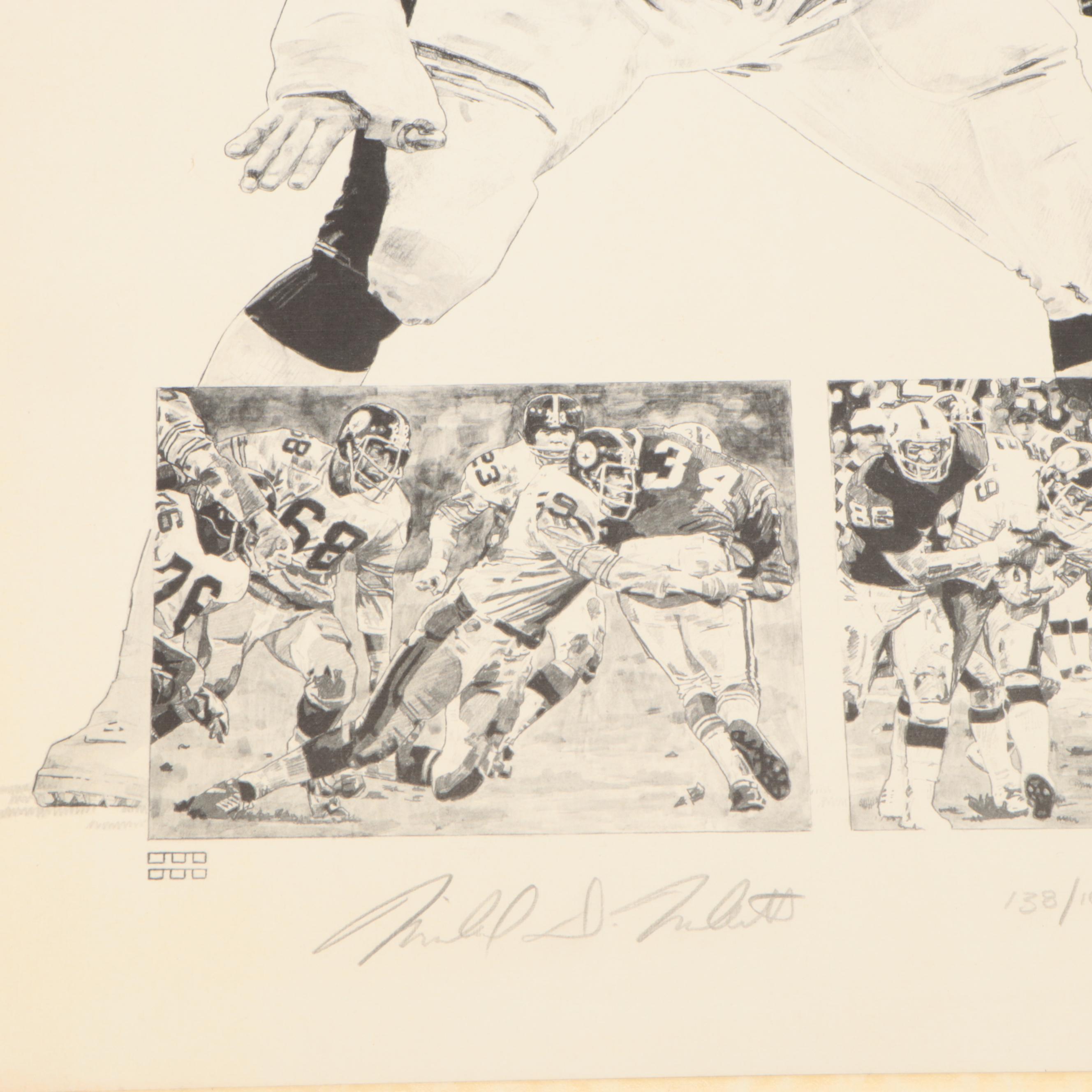 Michael Mellett Signed Jack Ham Pittsburgh Steelers Limited Edition Print & More