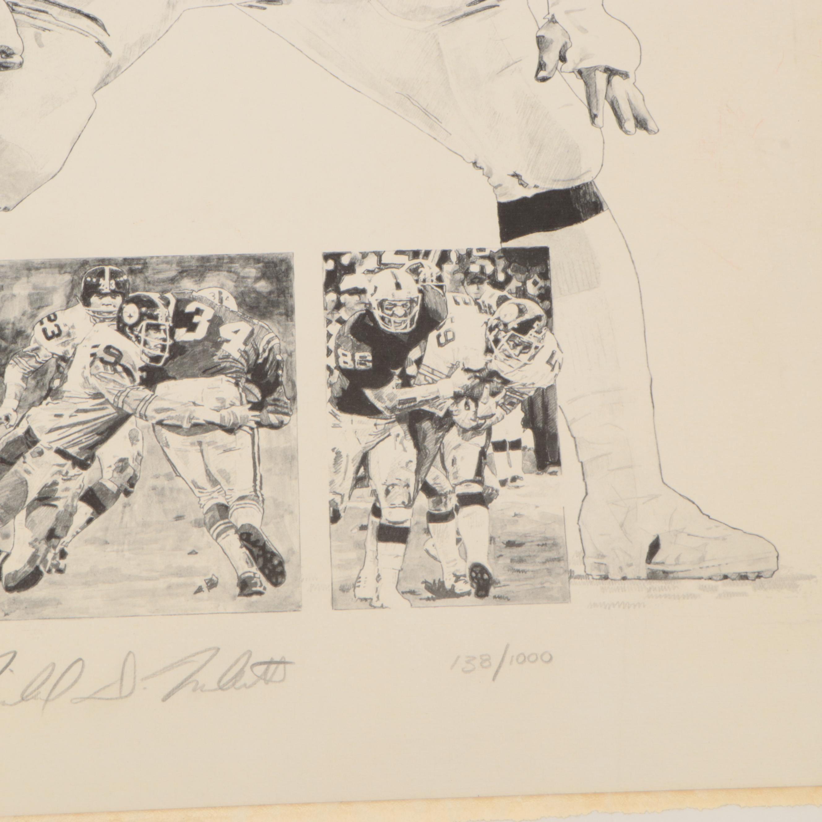 Michael Mellett Signed Jack Ham Pittsburgh Steelers Limited Edition Print & More