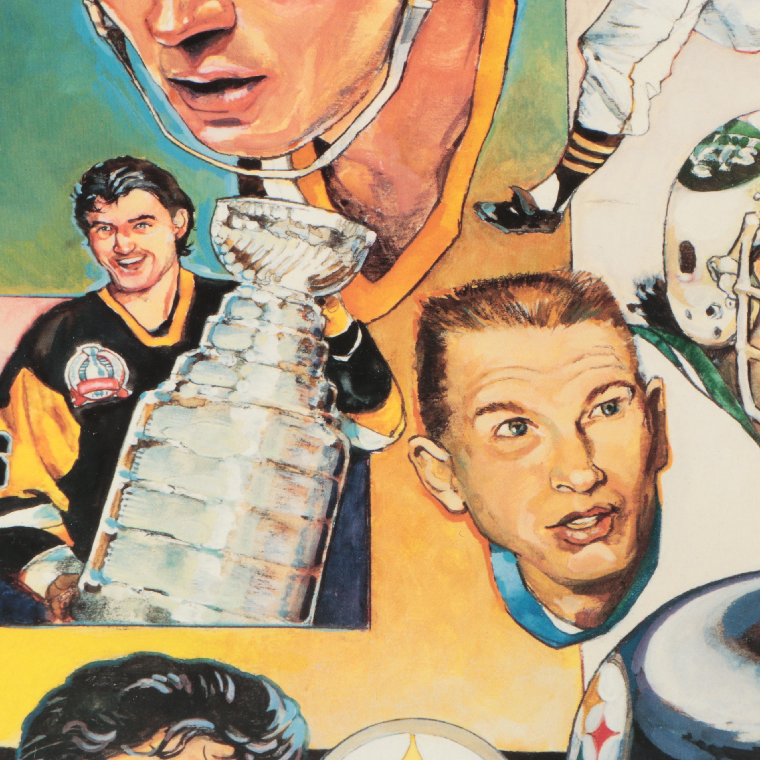 Michael Mellett Signed Jack Ham Pittsburgh Steelers Limited Edition Print & More