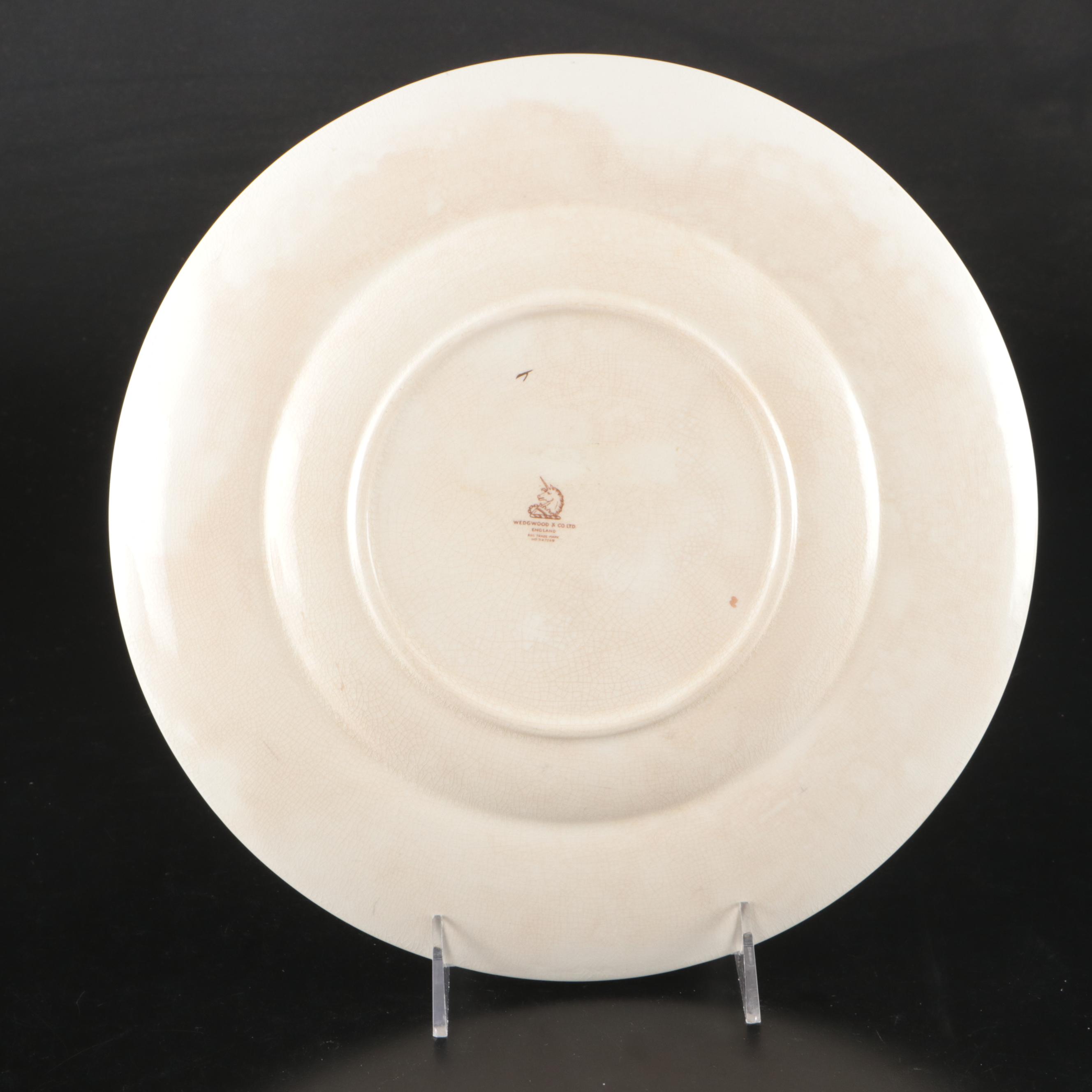 Vanity Fair "Liberty Gold" Bread and Butter Plates with Wedgwood Dinner Plate