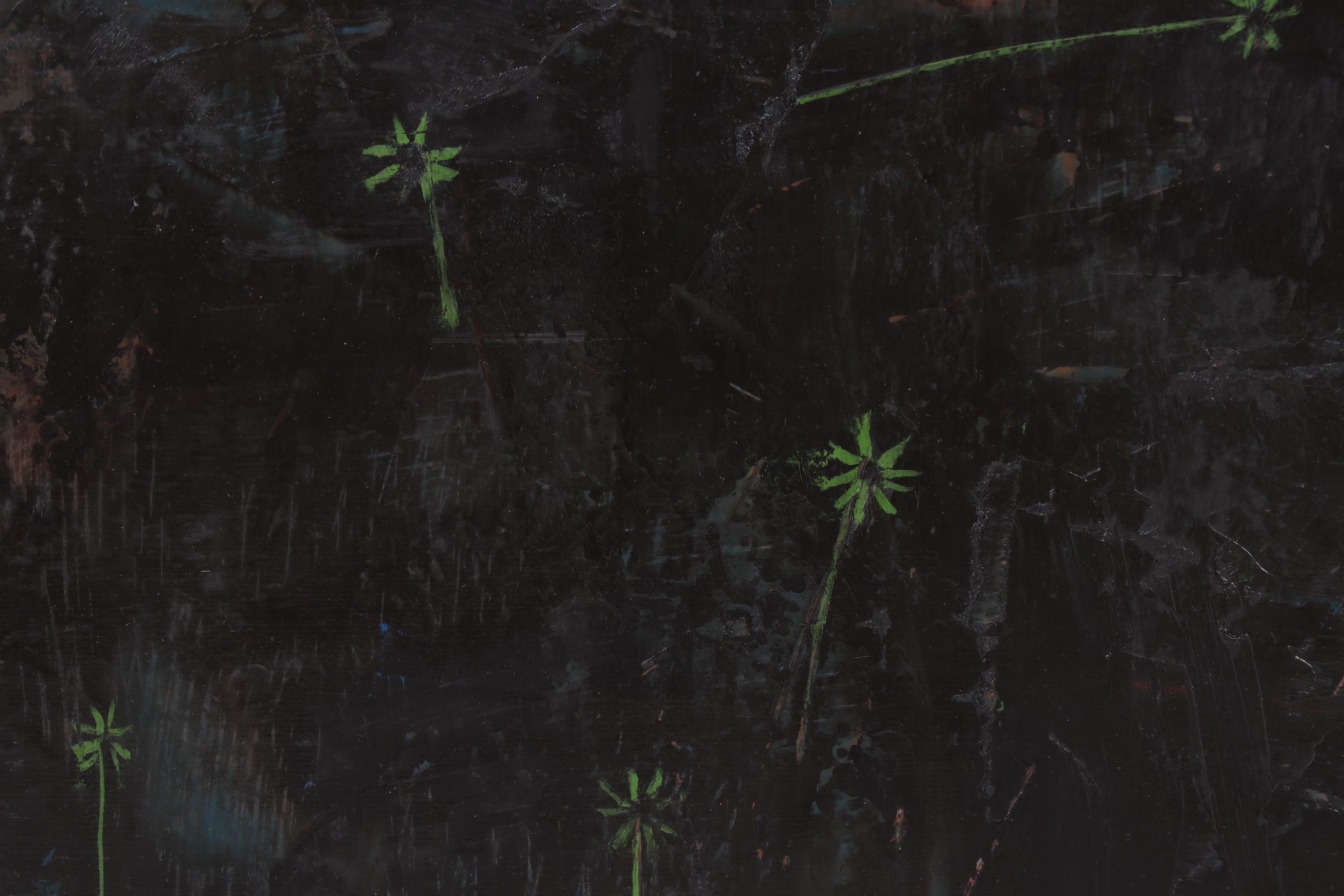 J. Watson Surreal Stylized Acrylic Portrait of a Man