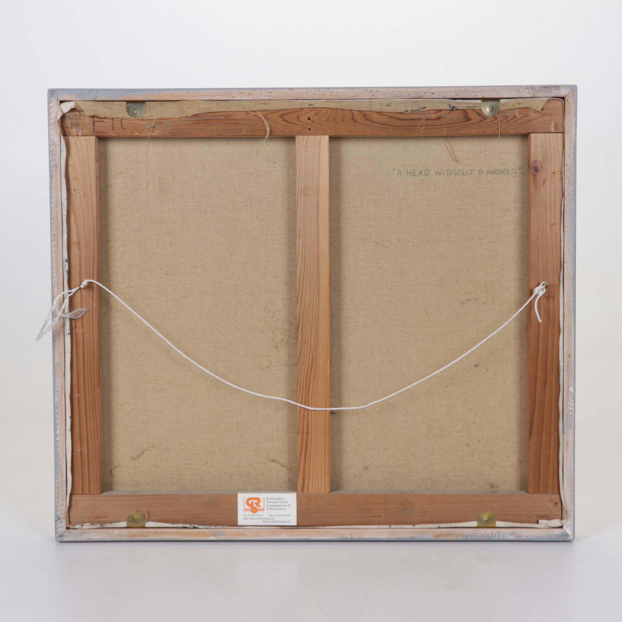 J. Watson Surreal Stylized Acrylic Portrait of a Man