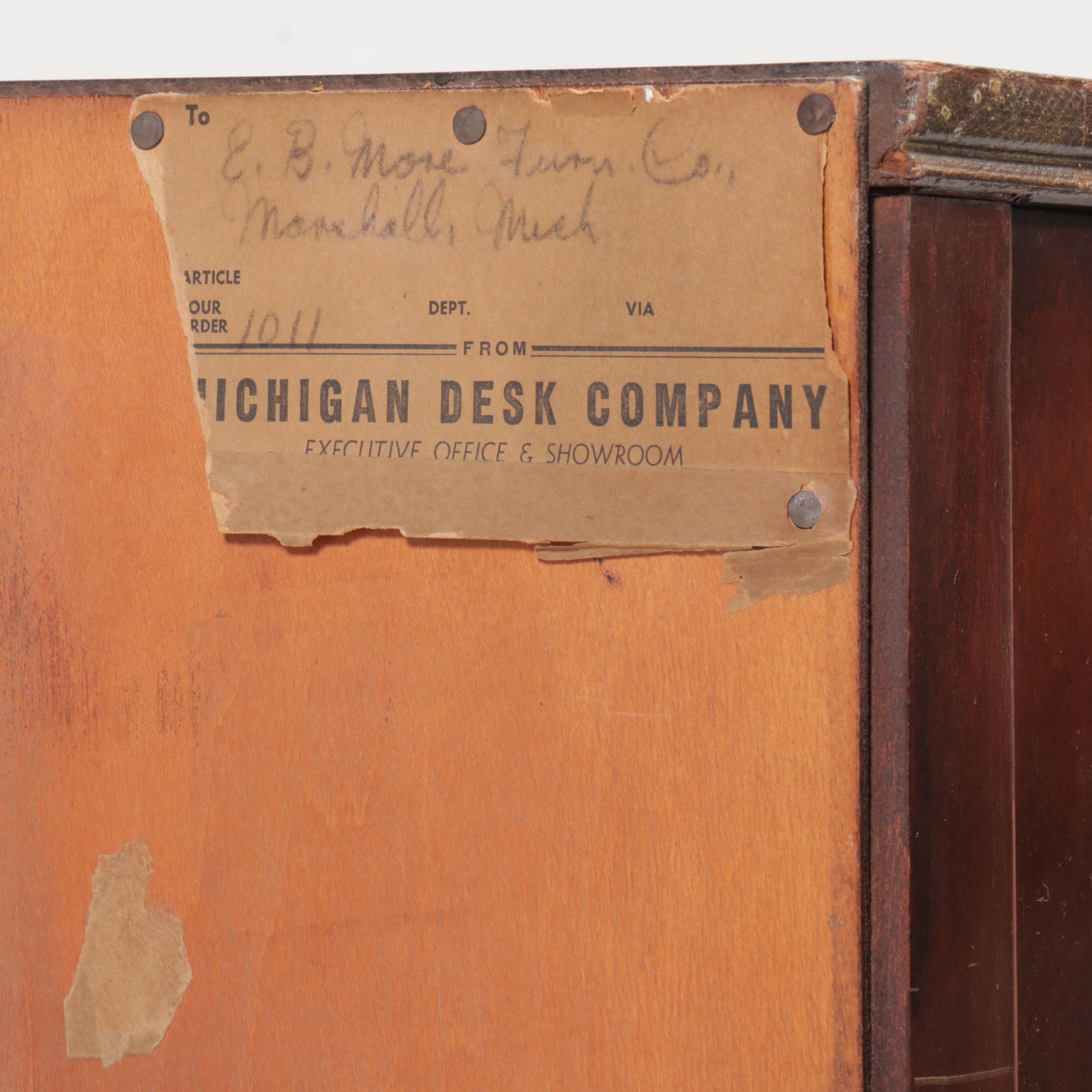 Pair of Michigan Deck Co. Mahogany Bookcases