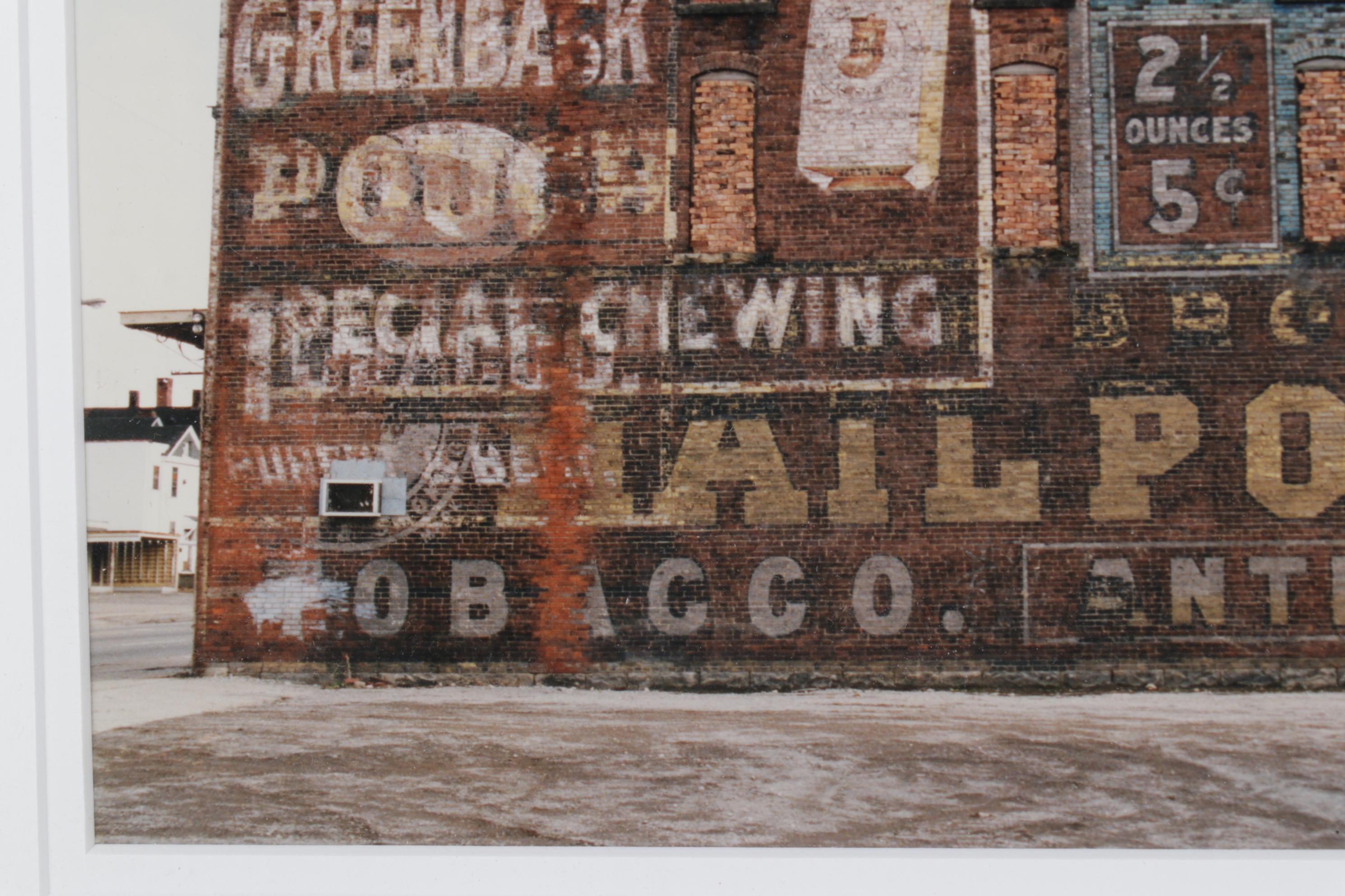 John William Henry Thomas Photograph of Chewing Tobacco Ad in Canton, Ohio