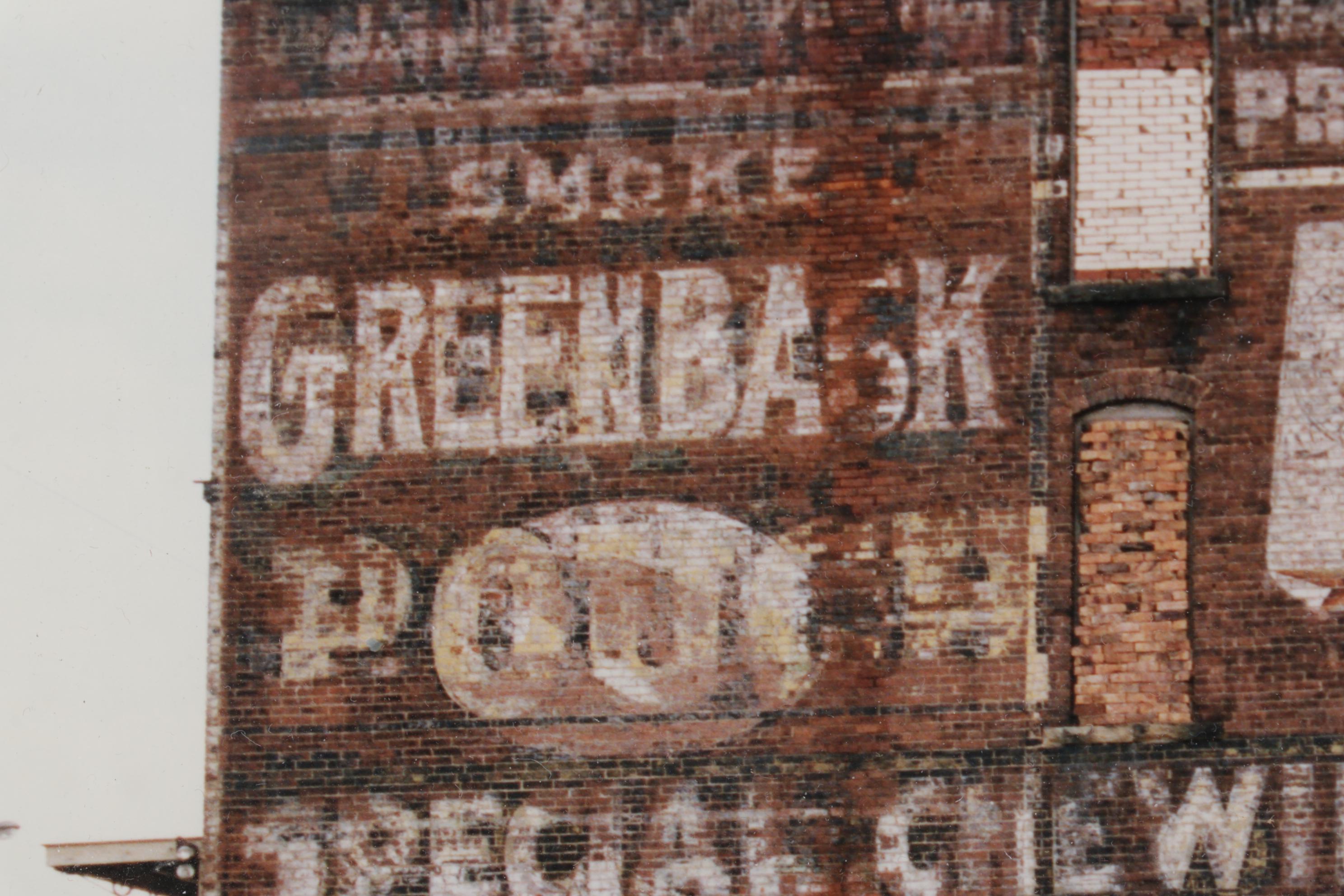 John William Henry Thomas Photograph of Chewing Tobacco Ad in Canton, Ohio