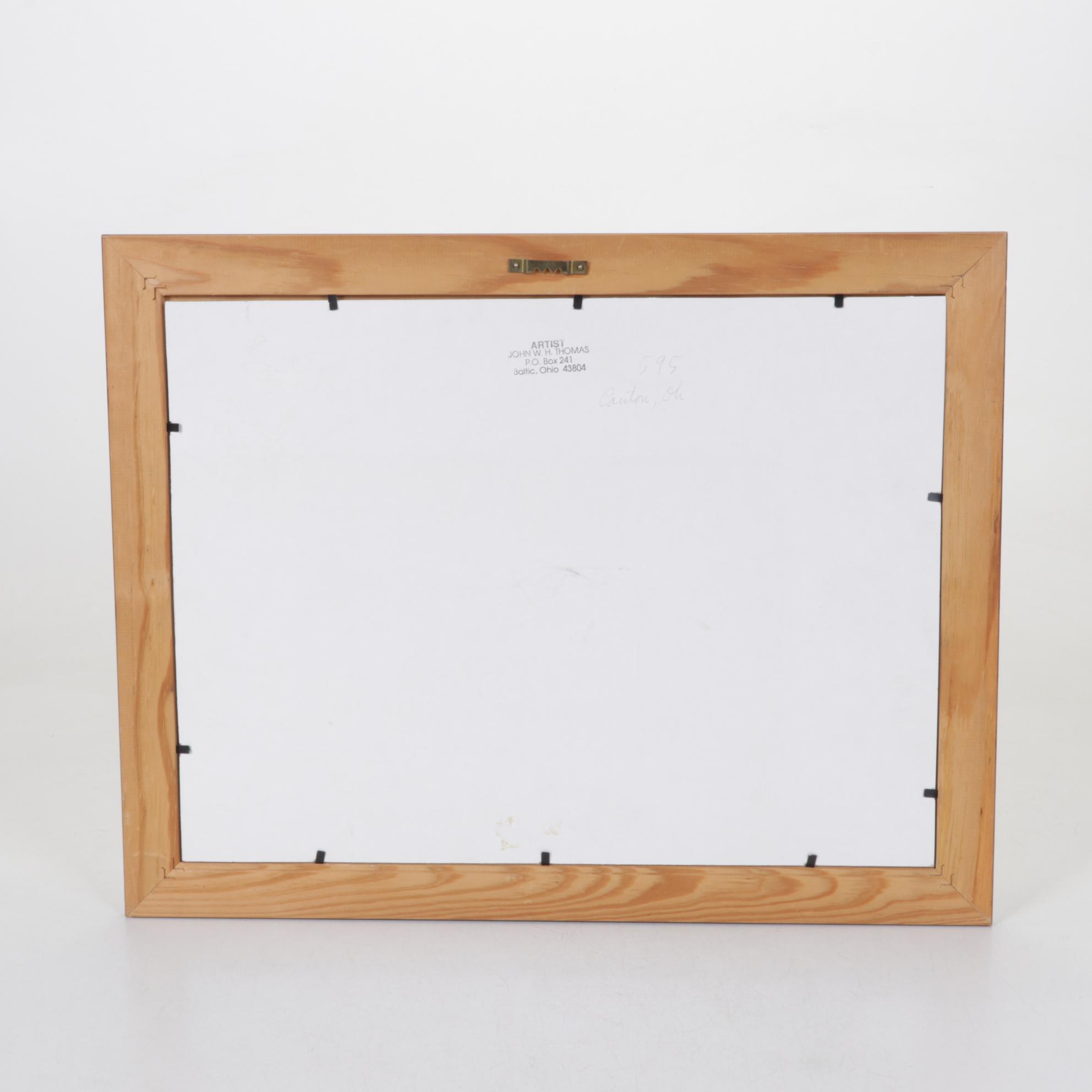 John William Henry Thomas Photograph of Chewing Tobacco Ad in Canton, Ohio