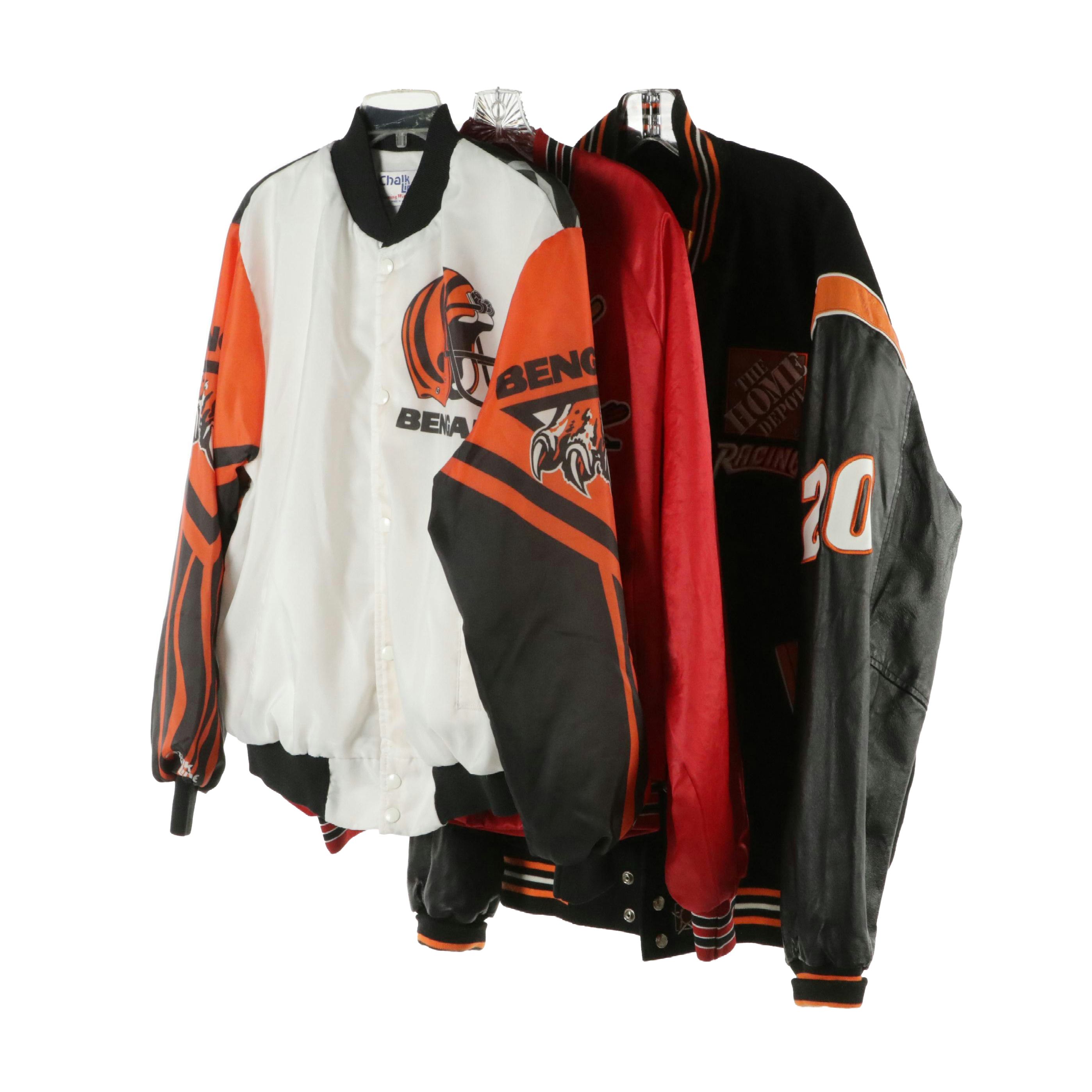 Men's Cincinnati Bengals, Louisville Cardinals and NASCAR Racing Bomber Jackets