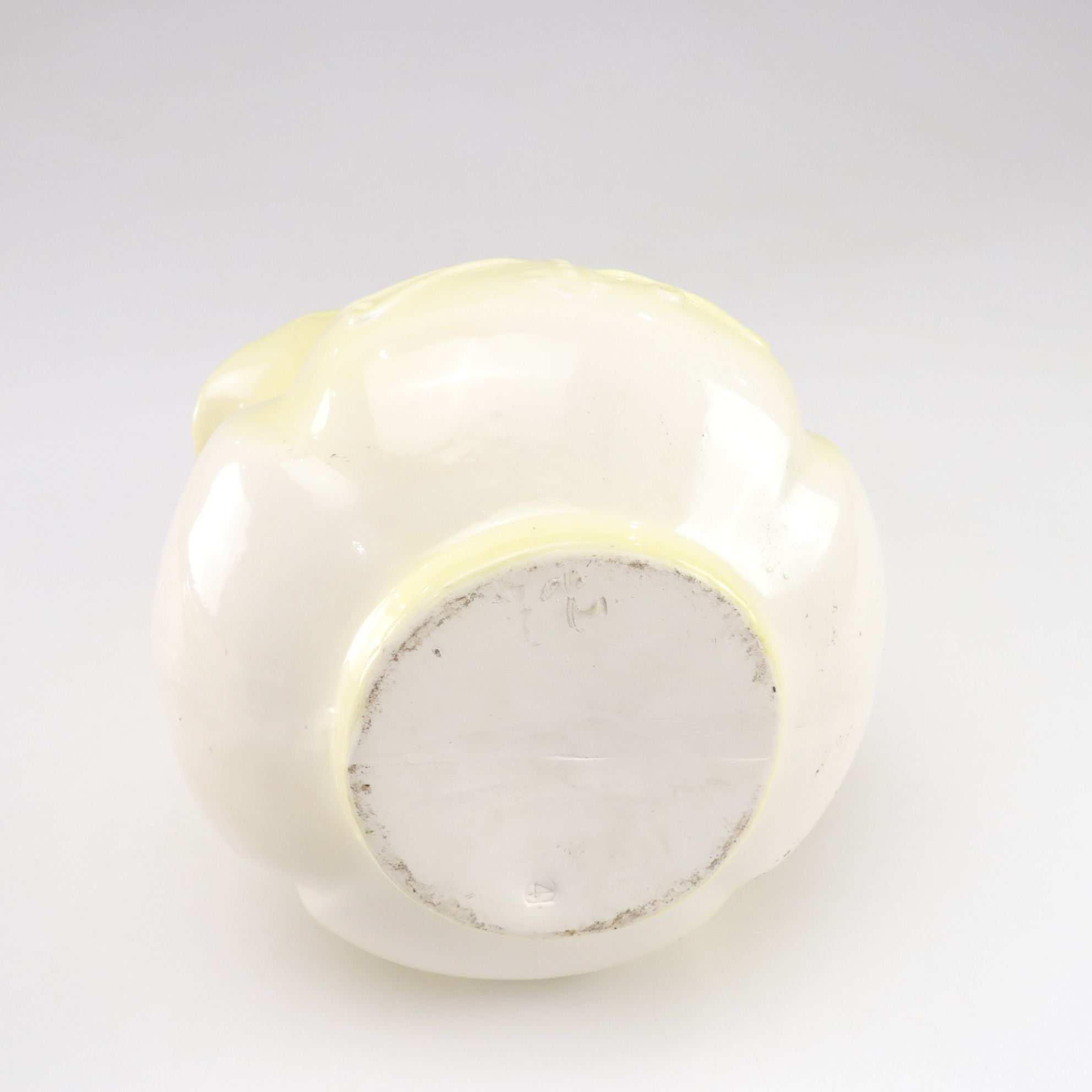 Heatherstone Butter Yellow Porcelain Pitcher and Wash Basin, Late 19th C.