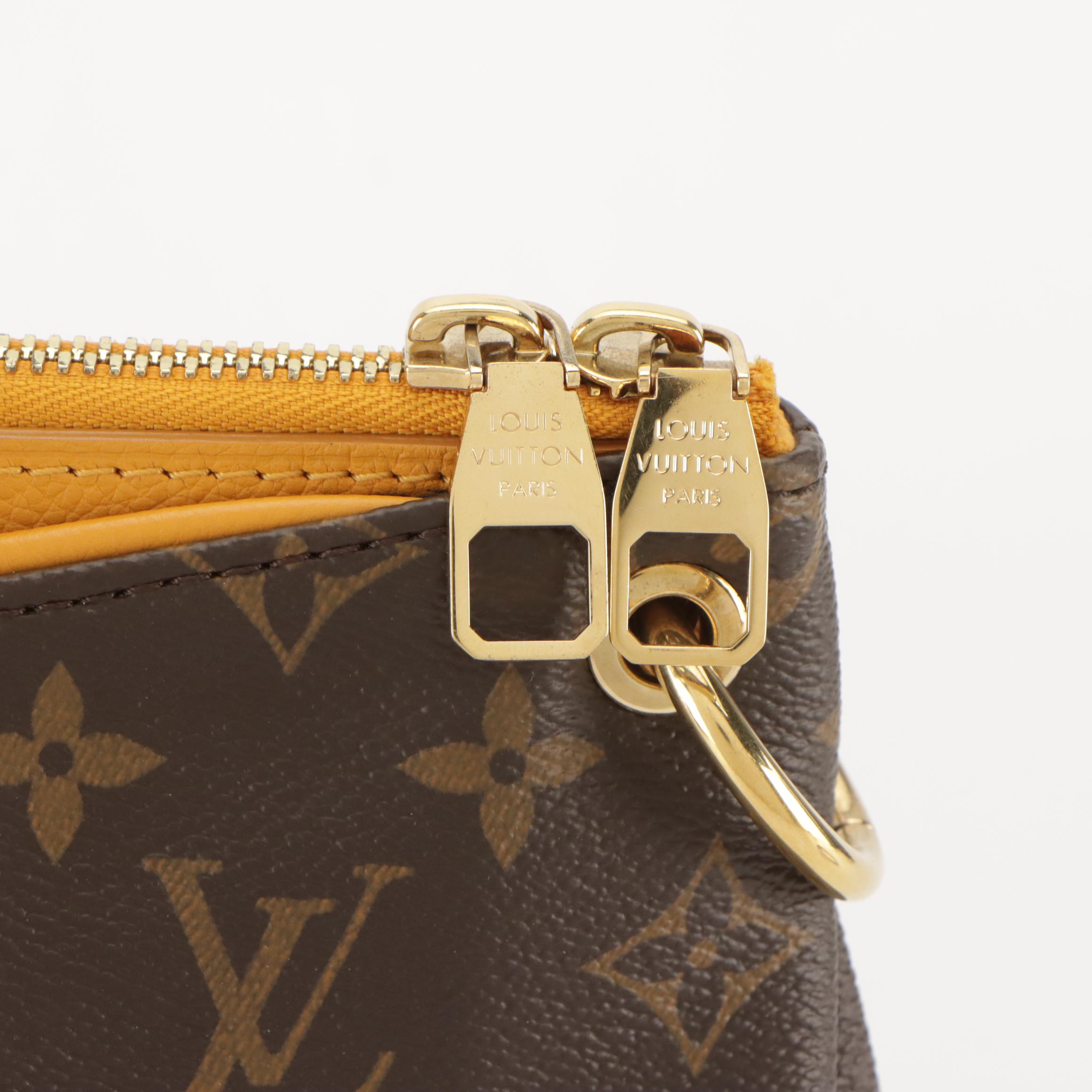Louis Vuitton Pallas Two-Way Bag in Monogram Canvas and Safran Calfskin Leather
