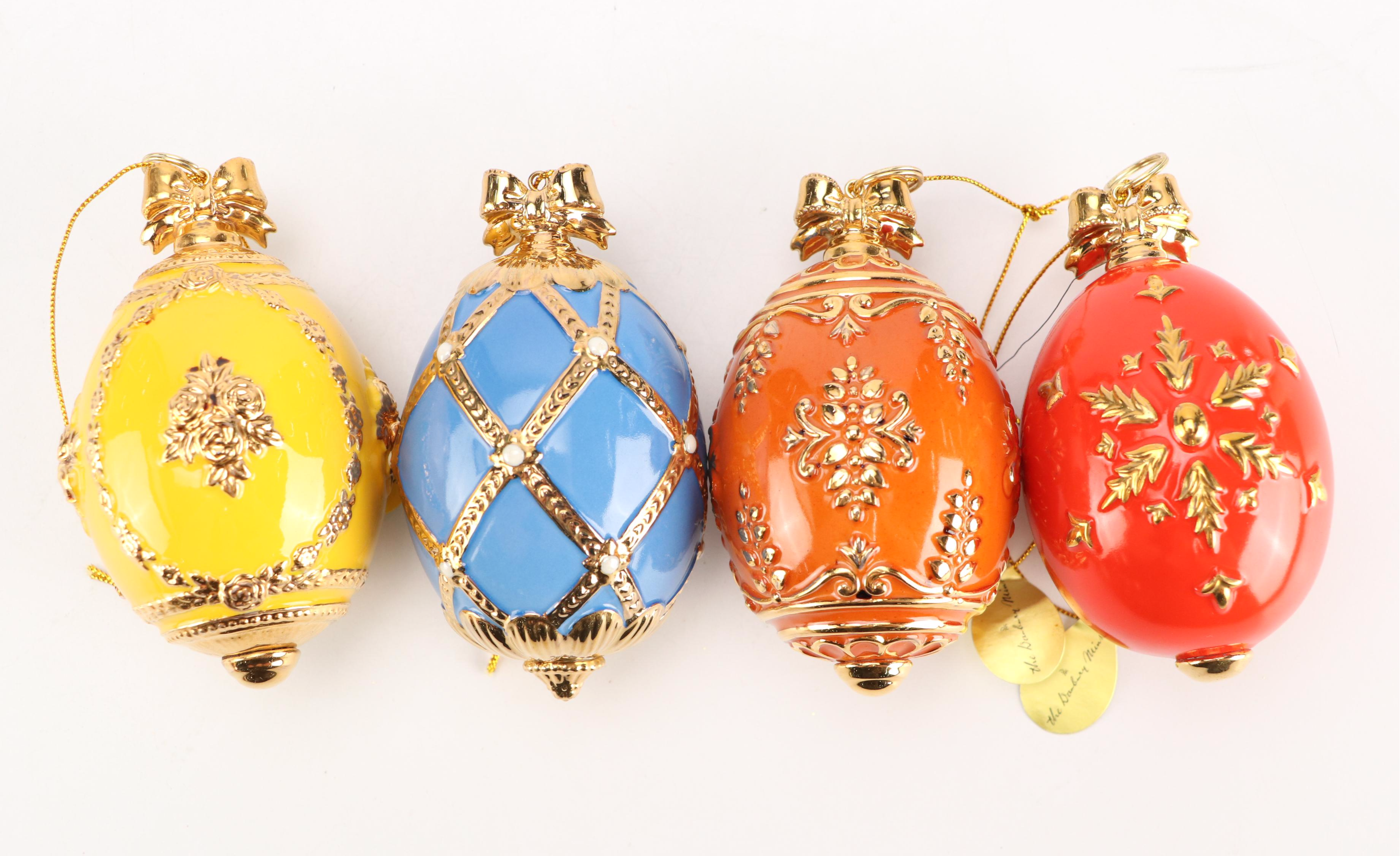 Danbury Mint "Birds of Splendor" and More Egg-Shaped Christmas Ornaments