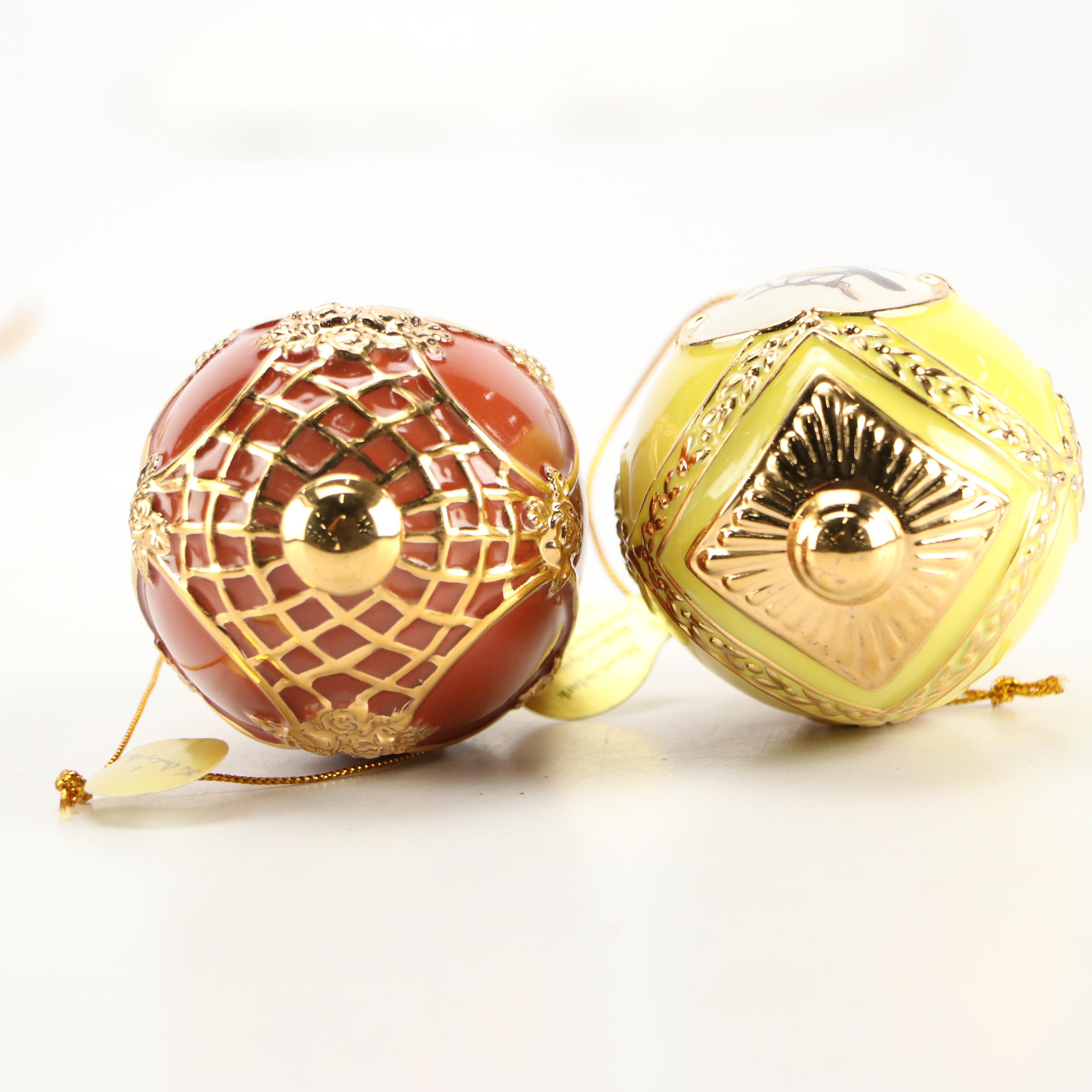Danbury Mint "Birds of Splendor" and More Egg-Shaped Christmas Ornaments