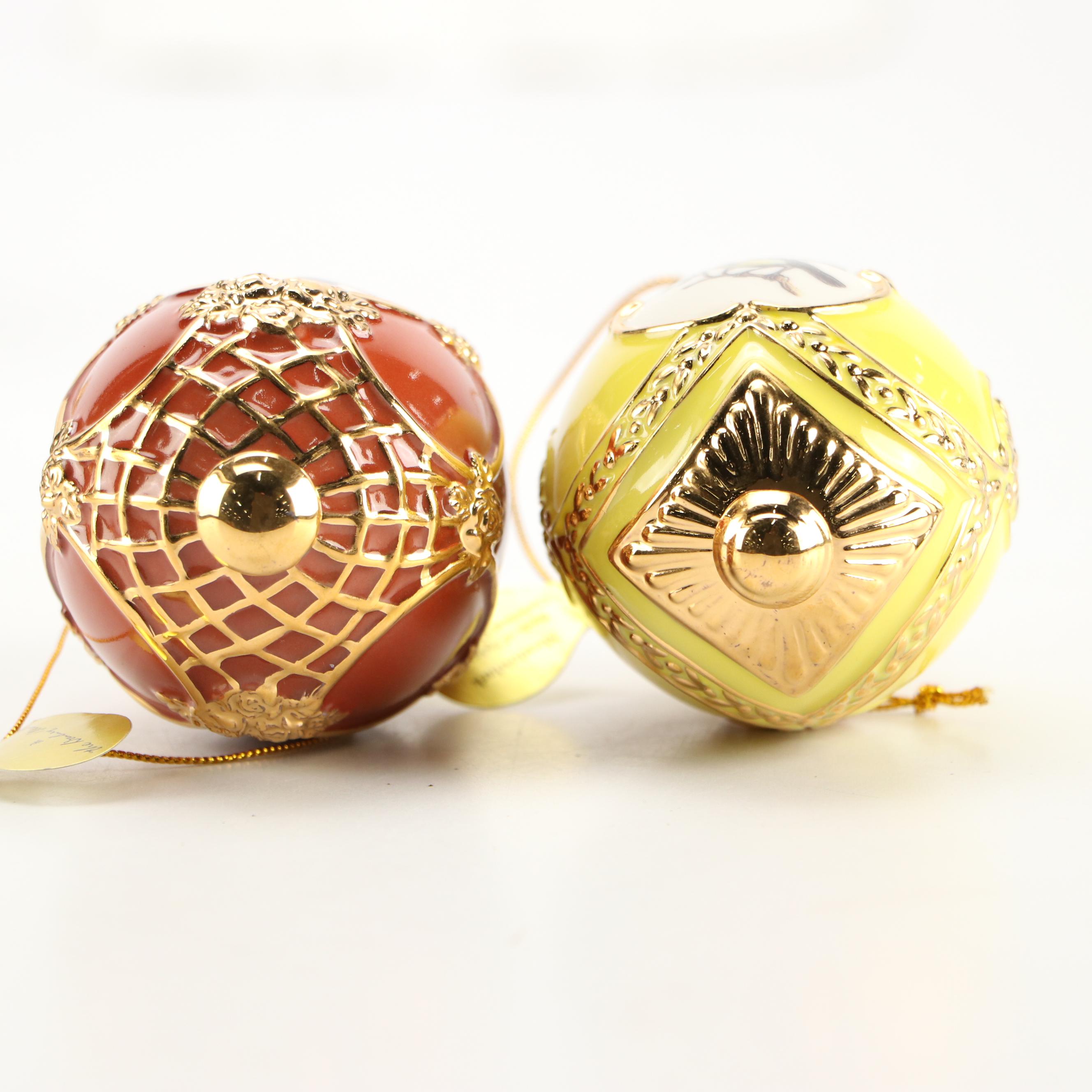Danbury Mint "Birds of Splendor" and More Egg-Shaped Christmas Ornaments