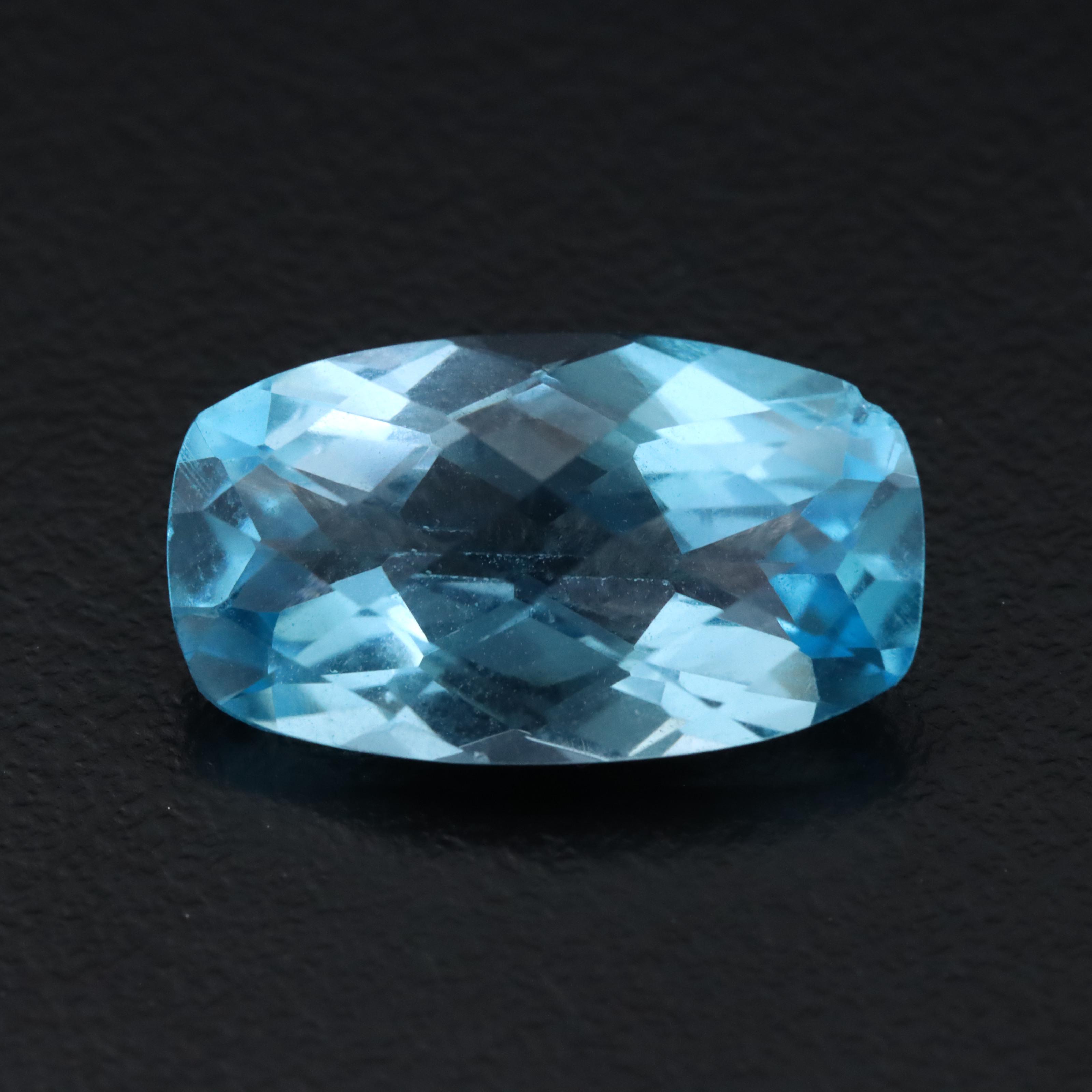 Loose 7.23 CT Blue Topaz