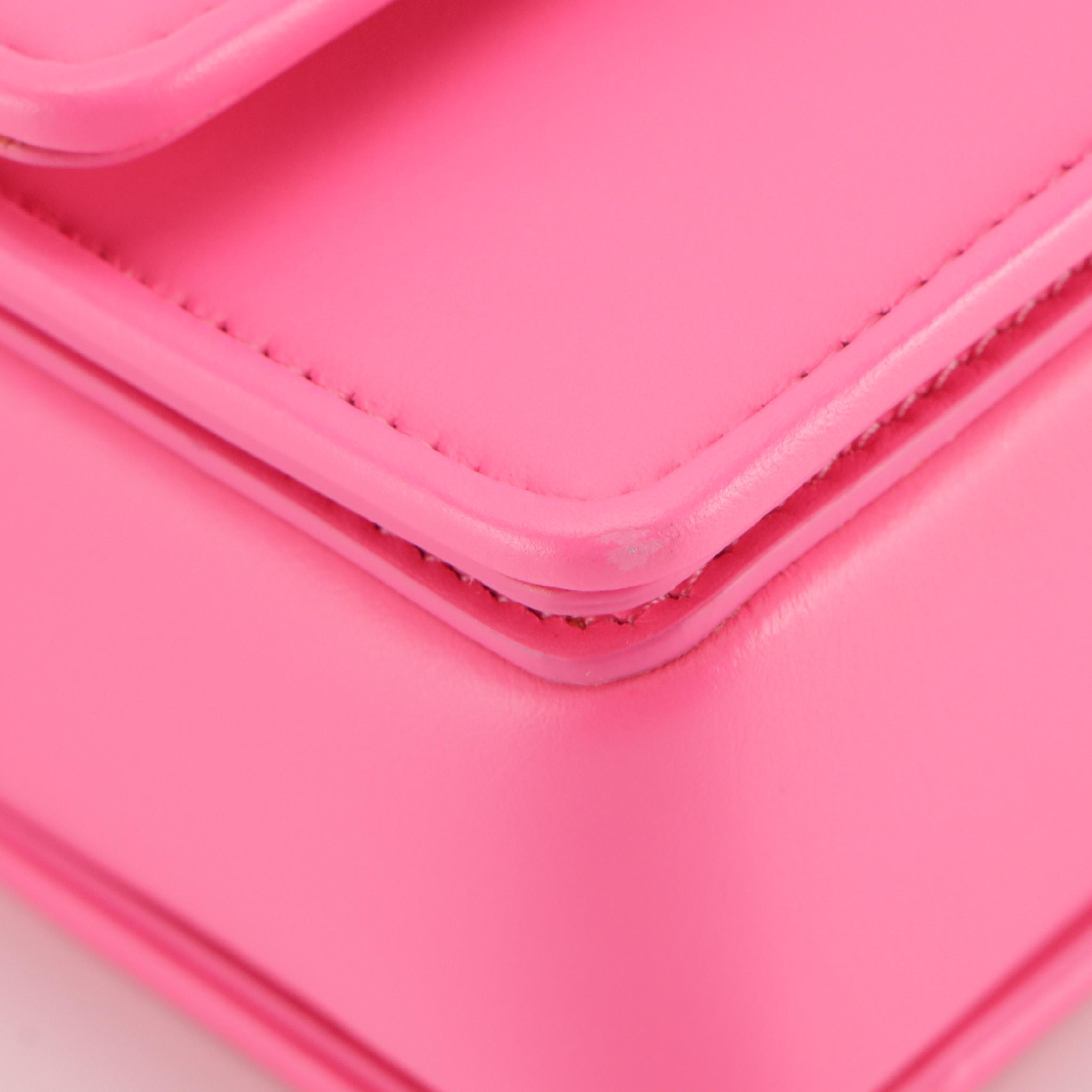 Christian Louboutin Carasky Shoulder Bag in Poupidou Pink Calfskin Leather