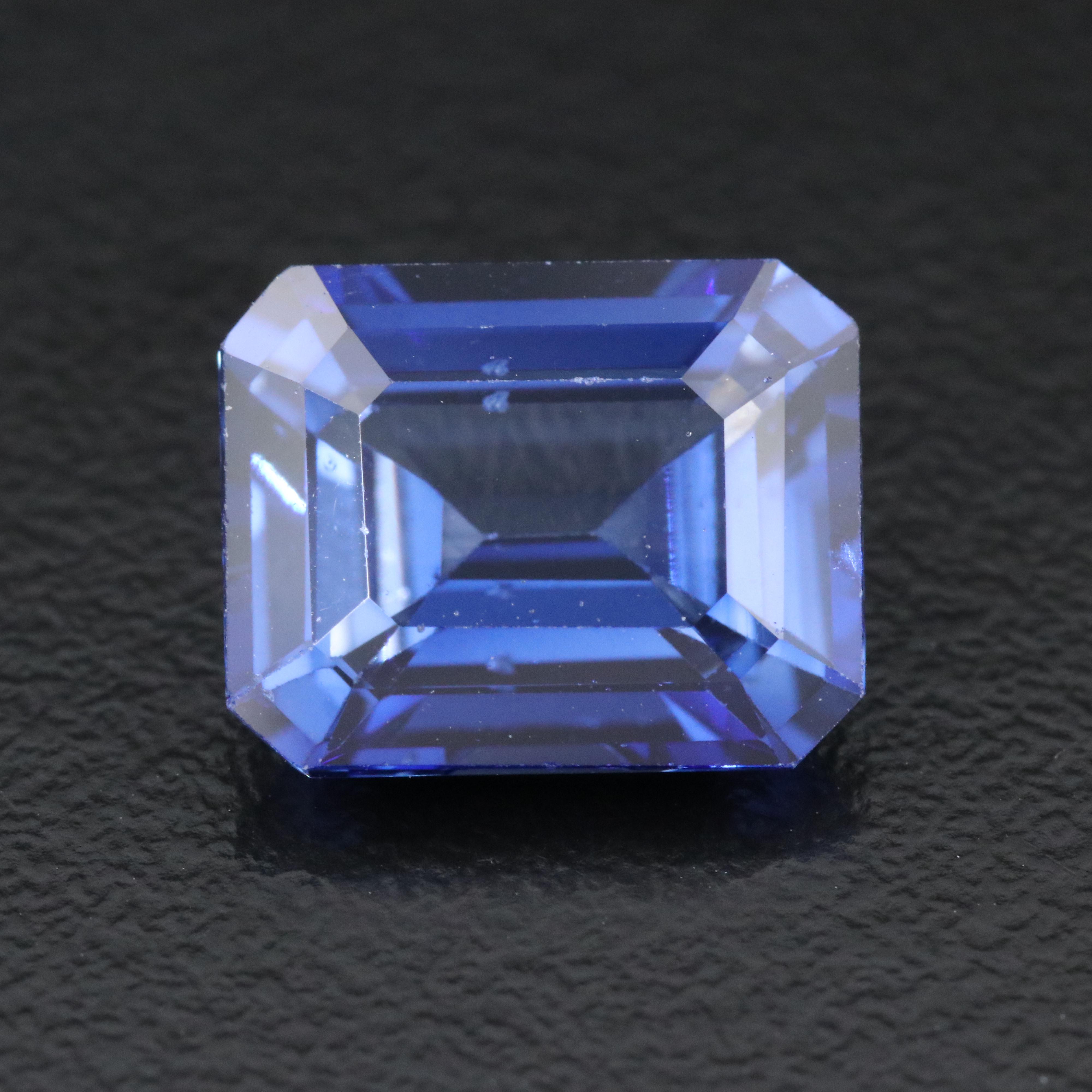 Loose 7.25 CT Lab Grown Sapphire