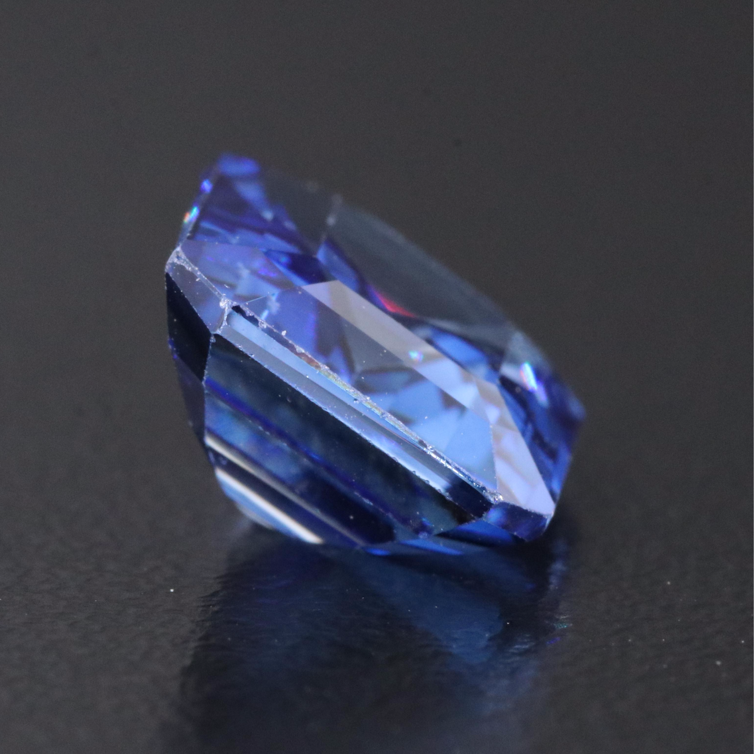 Loose 7.25 CT Lab Grown Sapphire