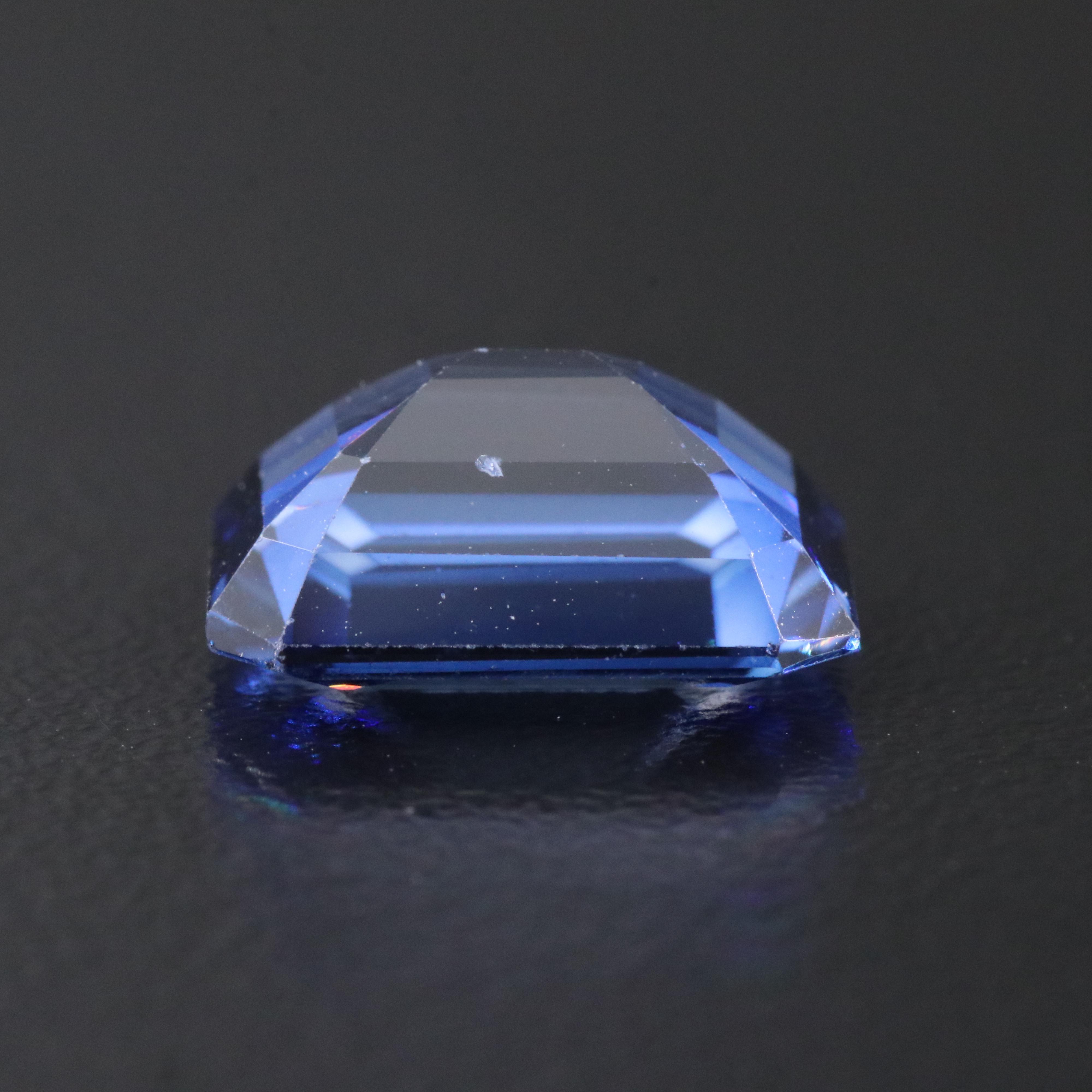 Loose 7.25 CT Lab Grown Sapphire