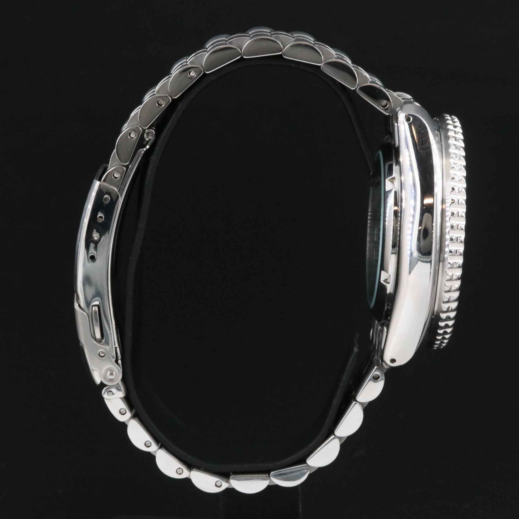 Seiko Sports 5 GMT Blue Black Steel Automatic Watch