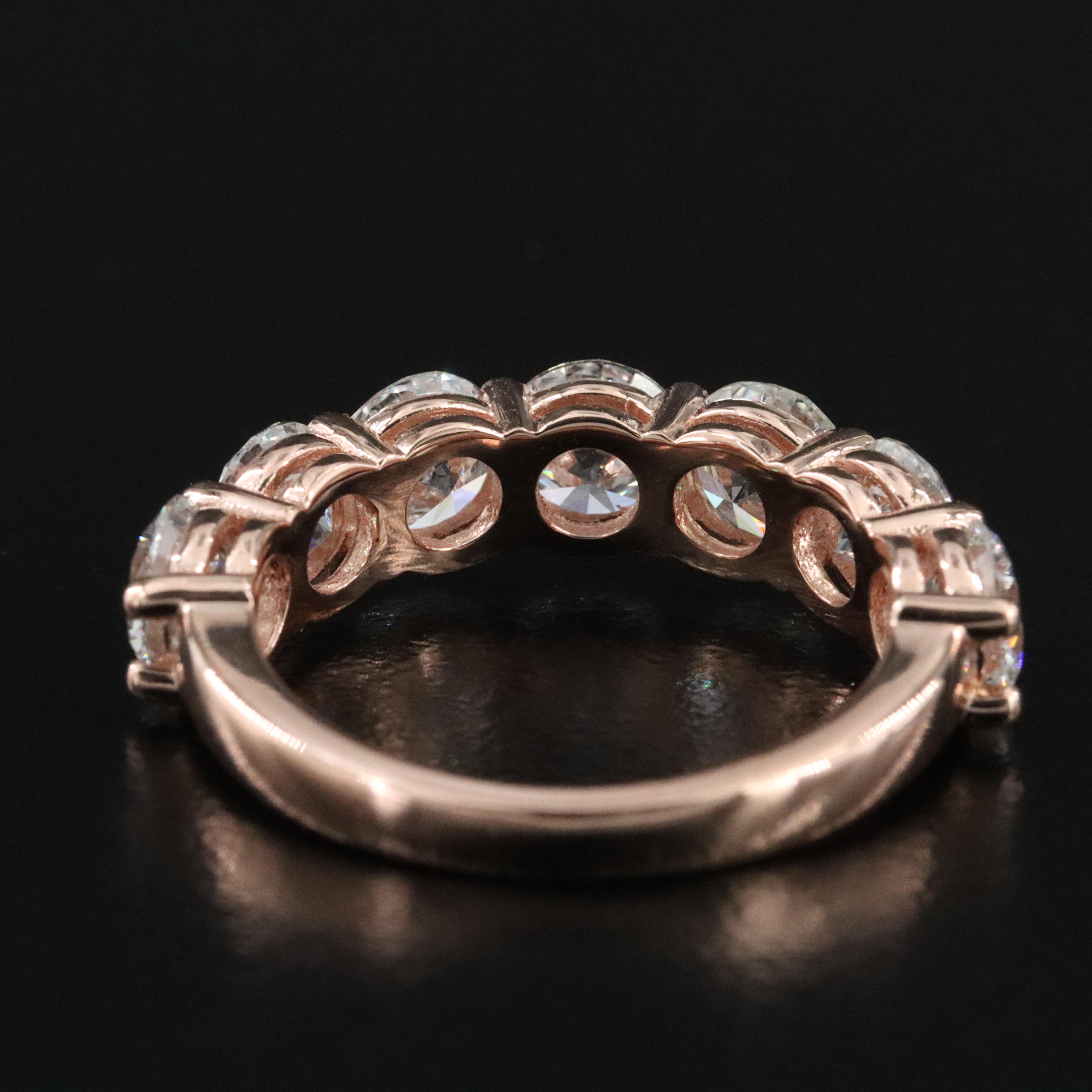14K Rose Gold 3.48 CTW Lab Grown Diamond Ring with IGI Report