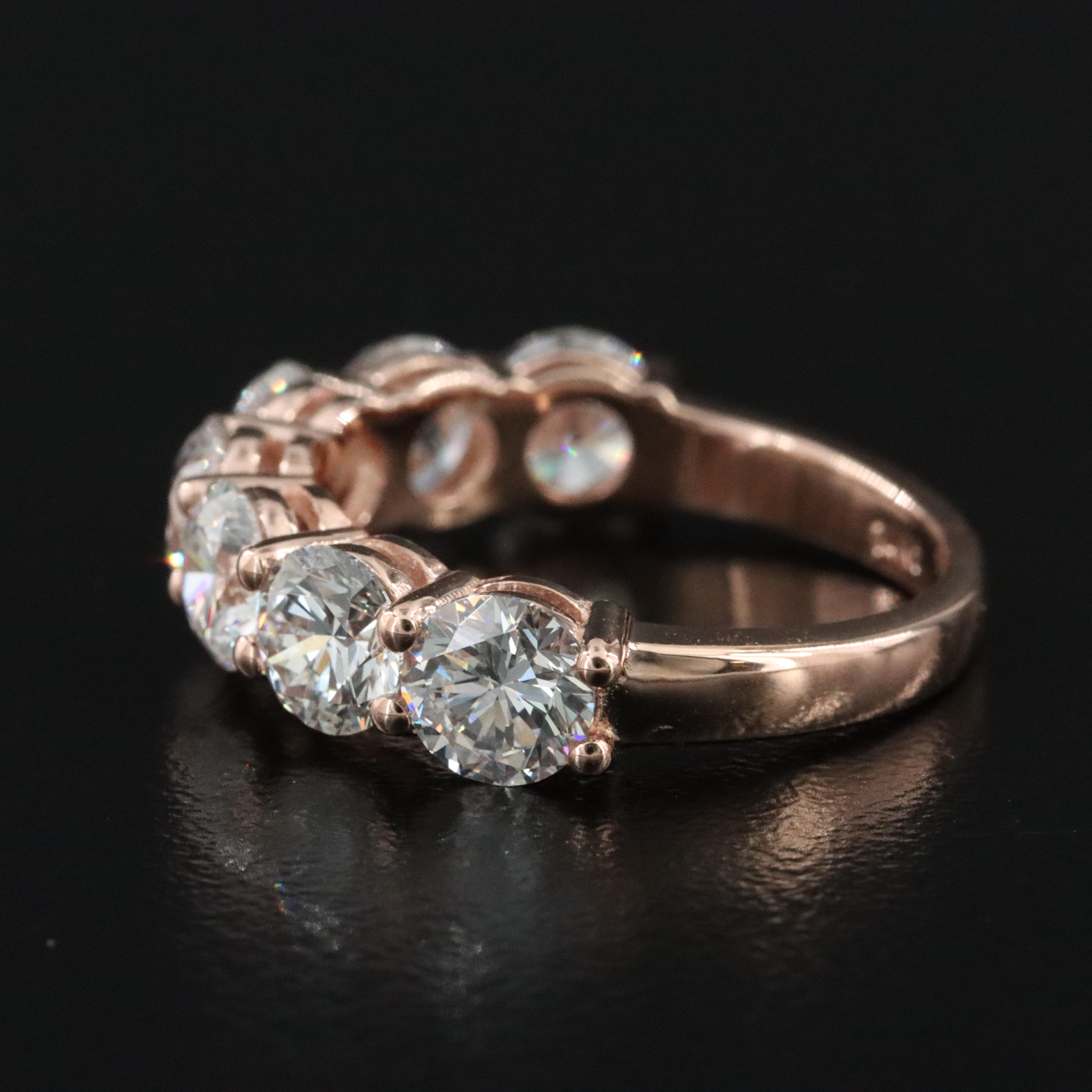 14K Rose Gold 3.48 CTW Lab Grown Diamond Ring with IGI Report