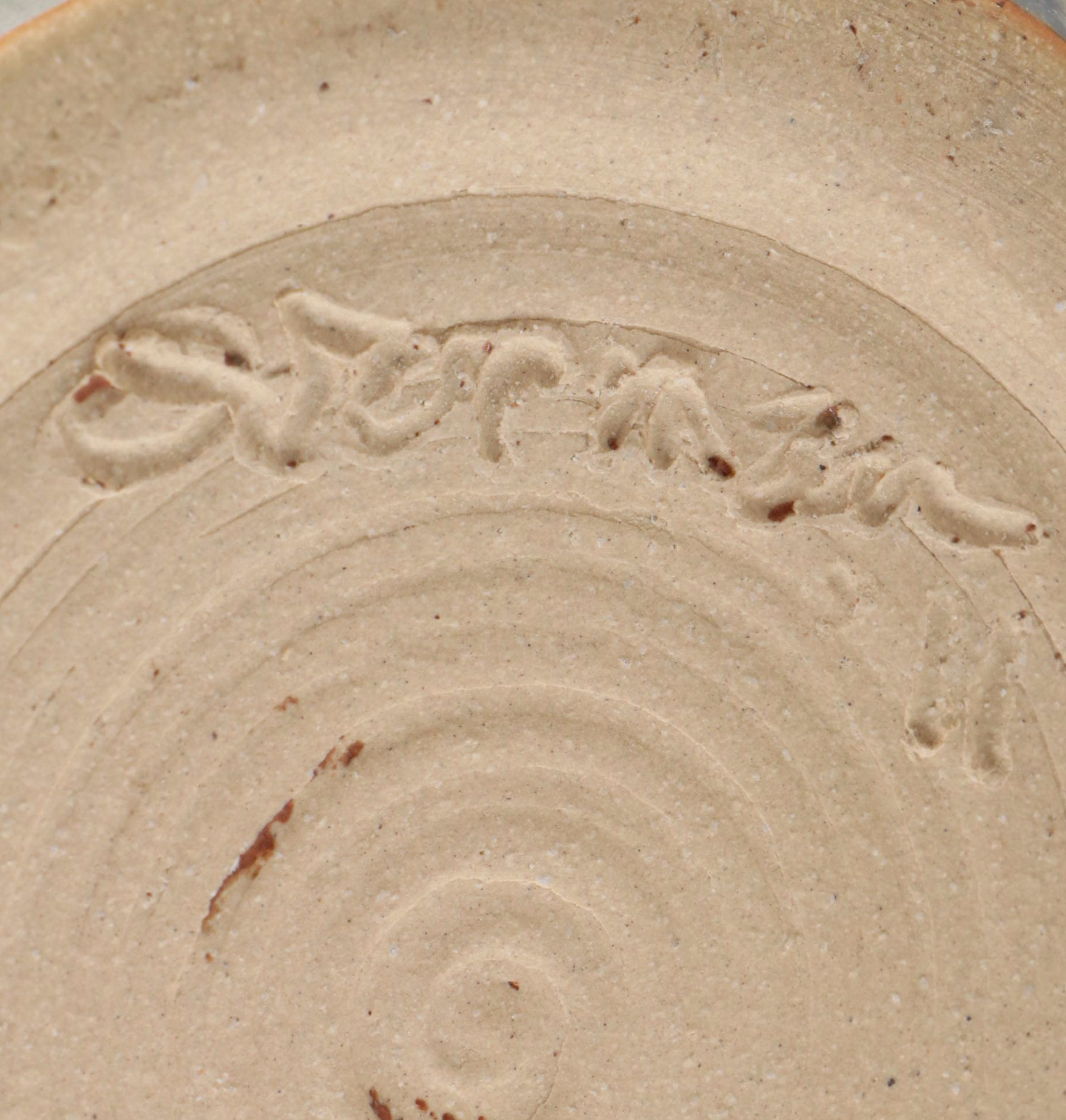 Dick Overman Art Pottery Stoneware Dragonfly Mugs and Jug